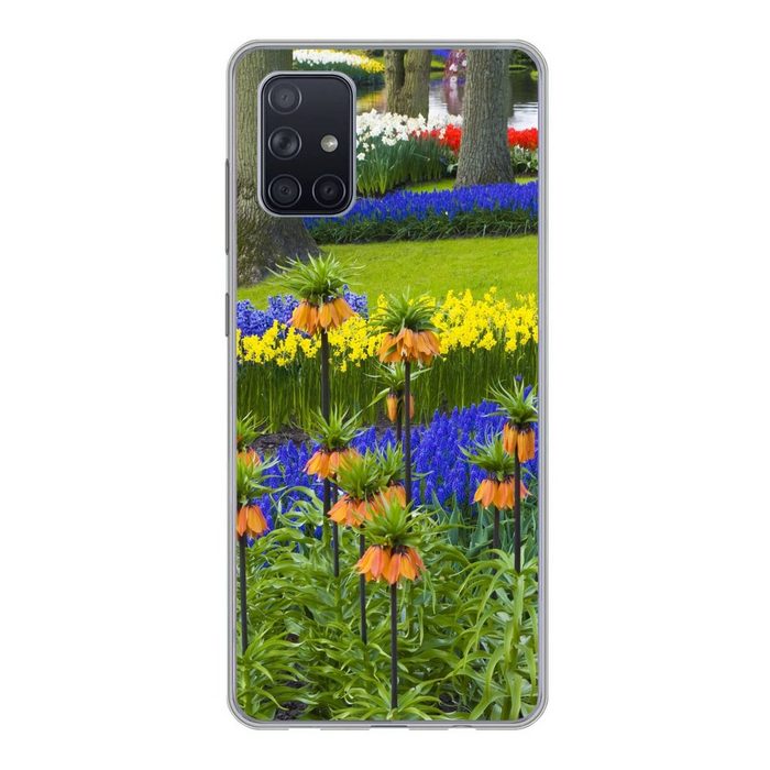 MuchoWow Handyhülle Blumenpark Keukenhof in Südholland Handyhülle Samsung Galaxy A51 5G Smartphone-Bumper Print Handy
