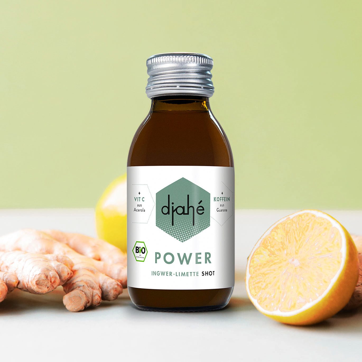 Vegablum Saft Bio Ingwer Limette Shot von djahé, 100 ml, 1 x 100,00 ml