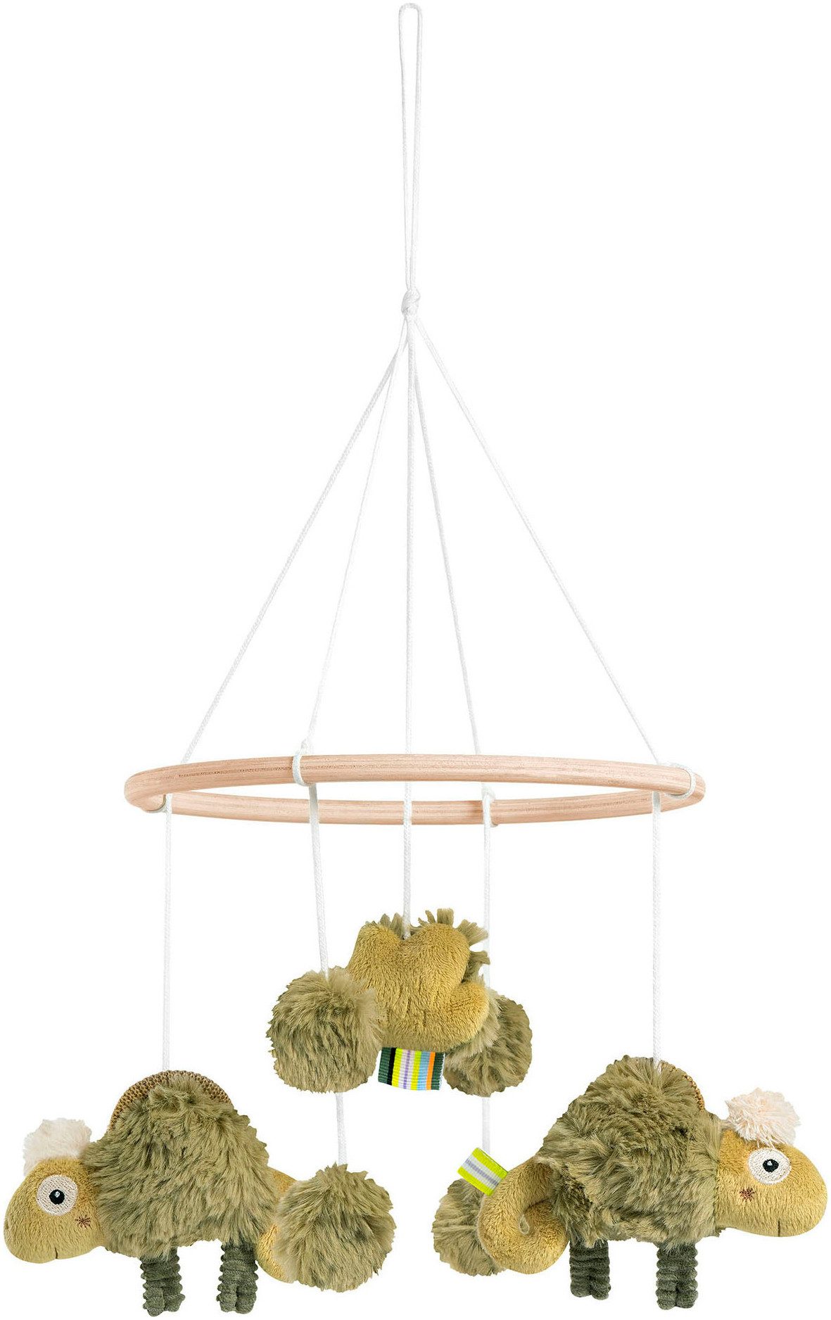 Fehn Mobile Lazy, Crazy & Pink, Holz-Mobile Chamäleon