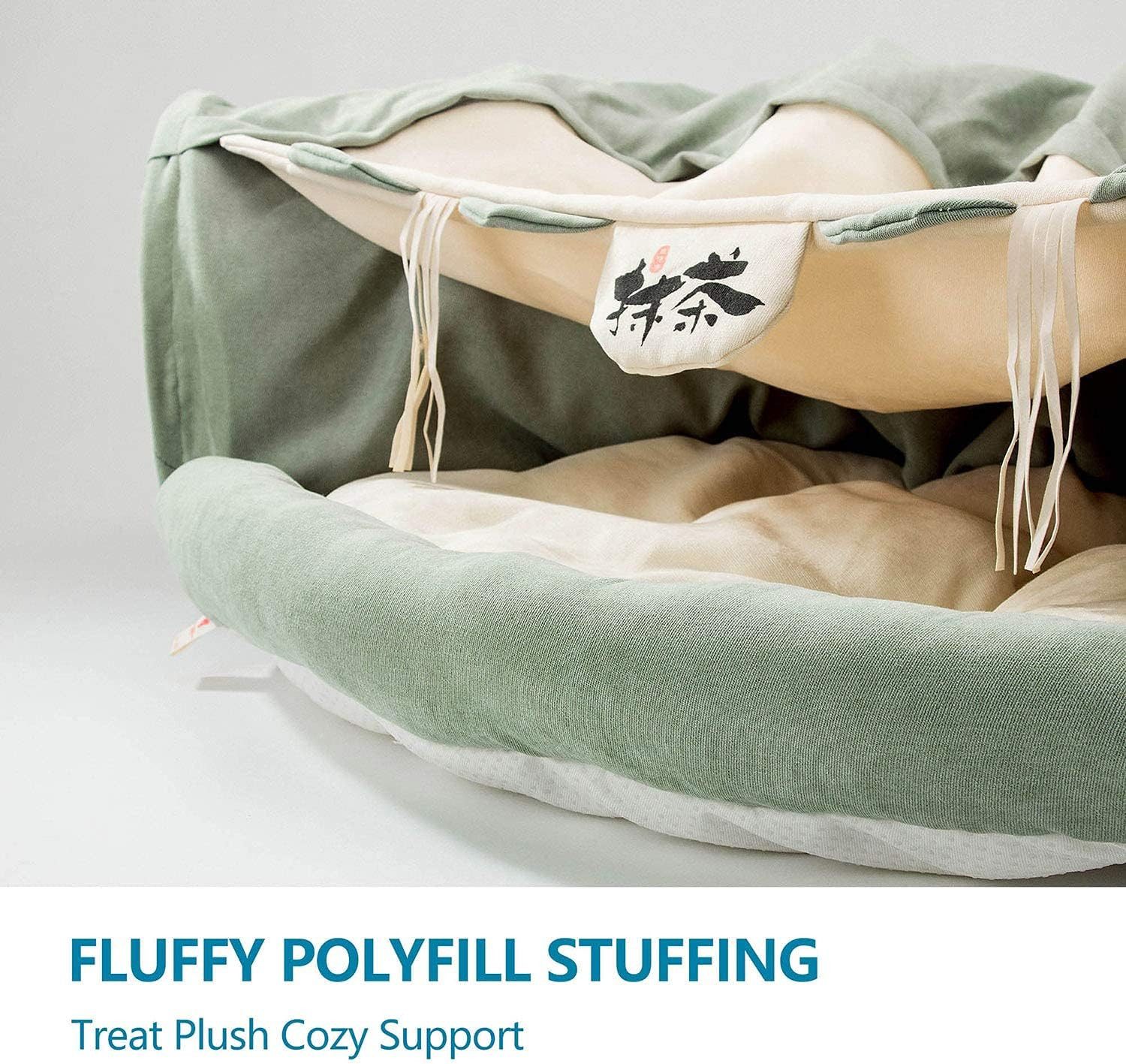 Refined Living Tierbett Katzentunnel Mit Schlafplatz, Rascheltunnel Für Katzen, Faltbar,Tierbett und Katzentunnel in einem,Super weich,mit Spiel,Luxus Katzentun – Bild 4 von 5