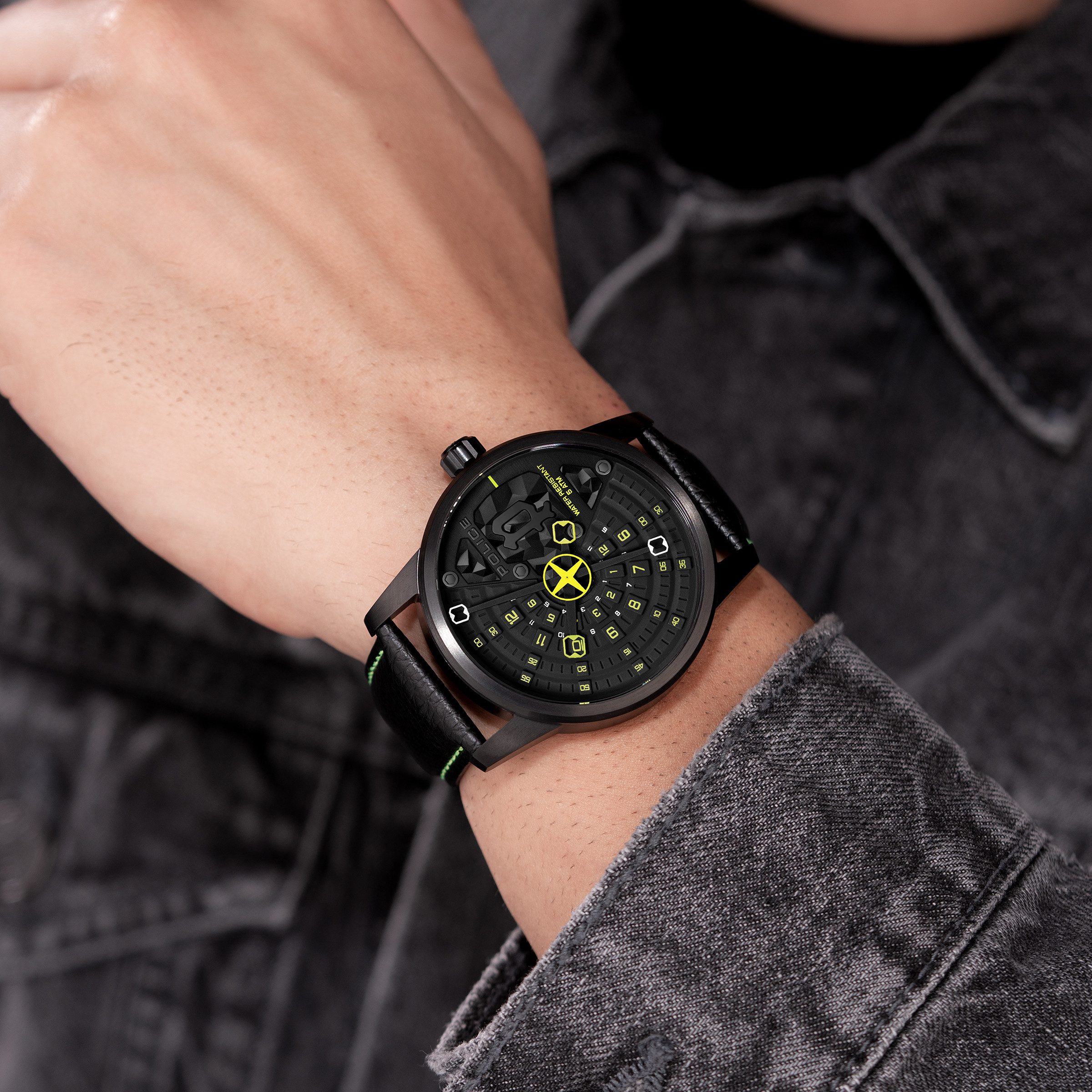 Police Quarzuhr Quarzuhr Herrenuhr 46 Quarz Herren