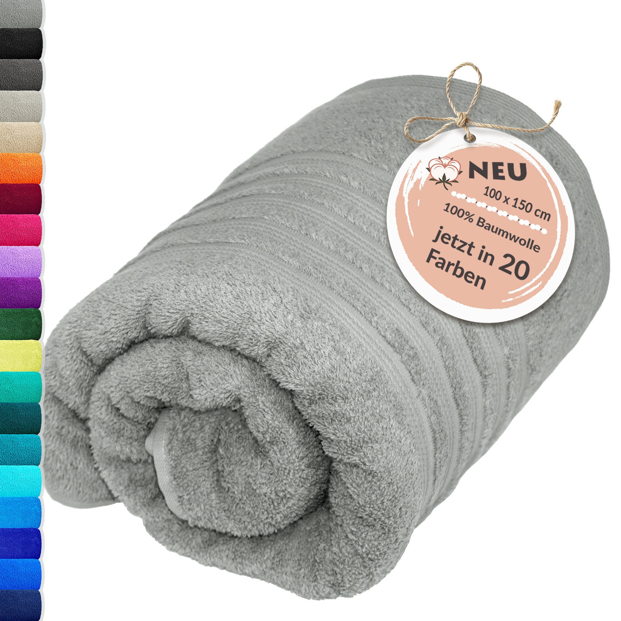 Lashuma Badetuch - XXL Handtuch London, Frottee (1-St), großes Badehandtuch - Duschtuch 100x150 cm für Damen & Herren