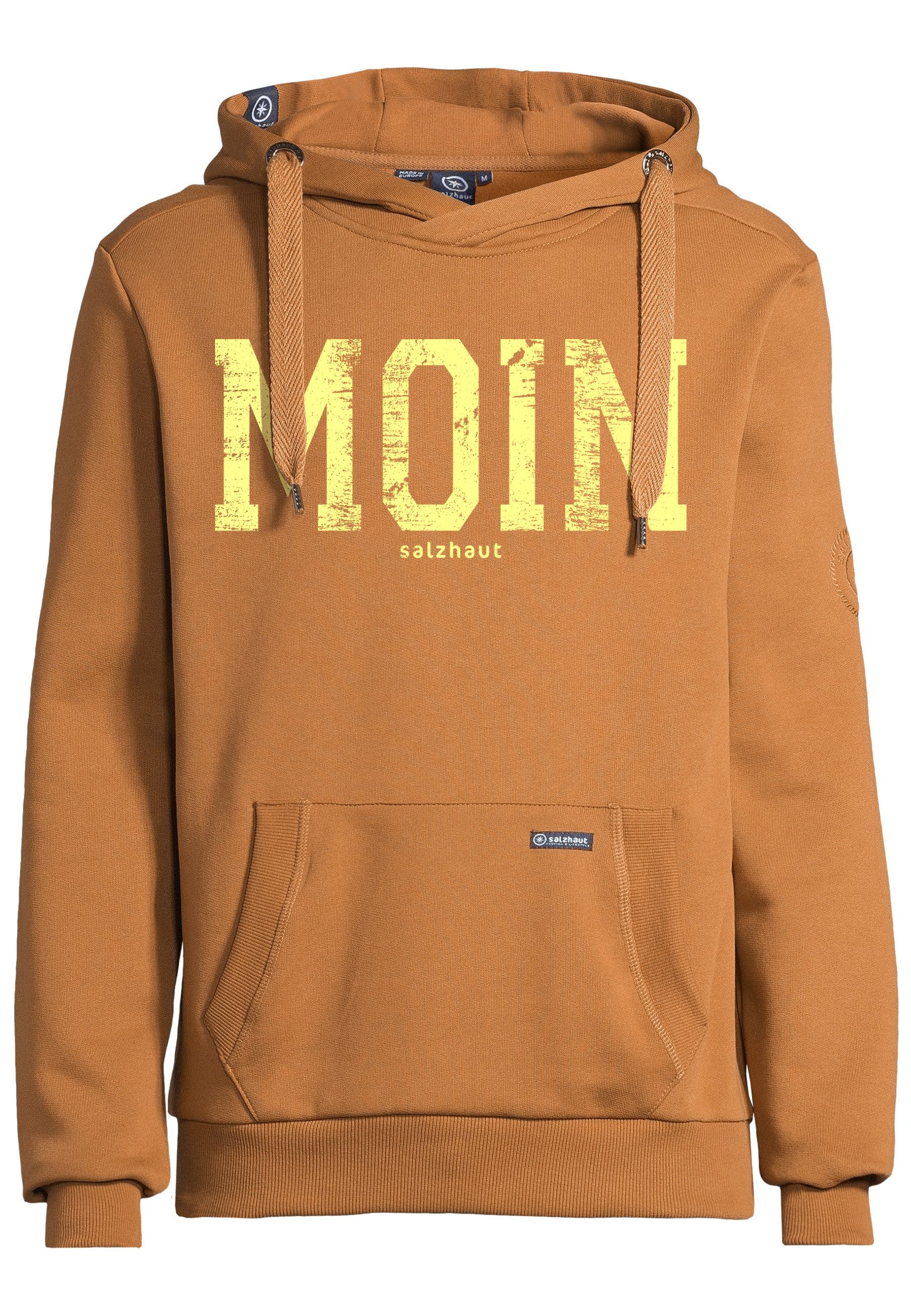 salzhaut Hoodie HEFF - MOIN Herren normale Passform salzhaut Kapuzenpullover – bequemer Fit und nordisch klares Design – Bild 2 von 5