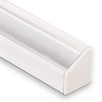 SO-TECH® LED-Stripe-Profil Endkappenset für Led Eck - Profil-66 weiß (1 x links / 1 x rechts)