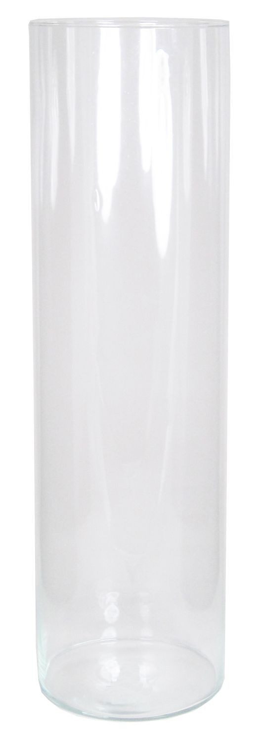INNA-Glas Bodenvase Boden Vase Zylinder Sanya Ocean aus Glas, klar, 70 cm, Ø 19,5 cm