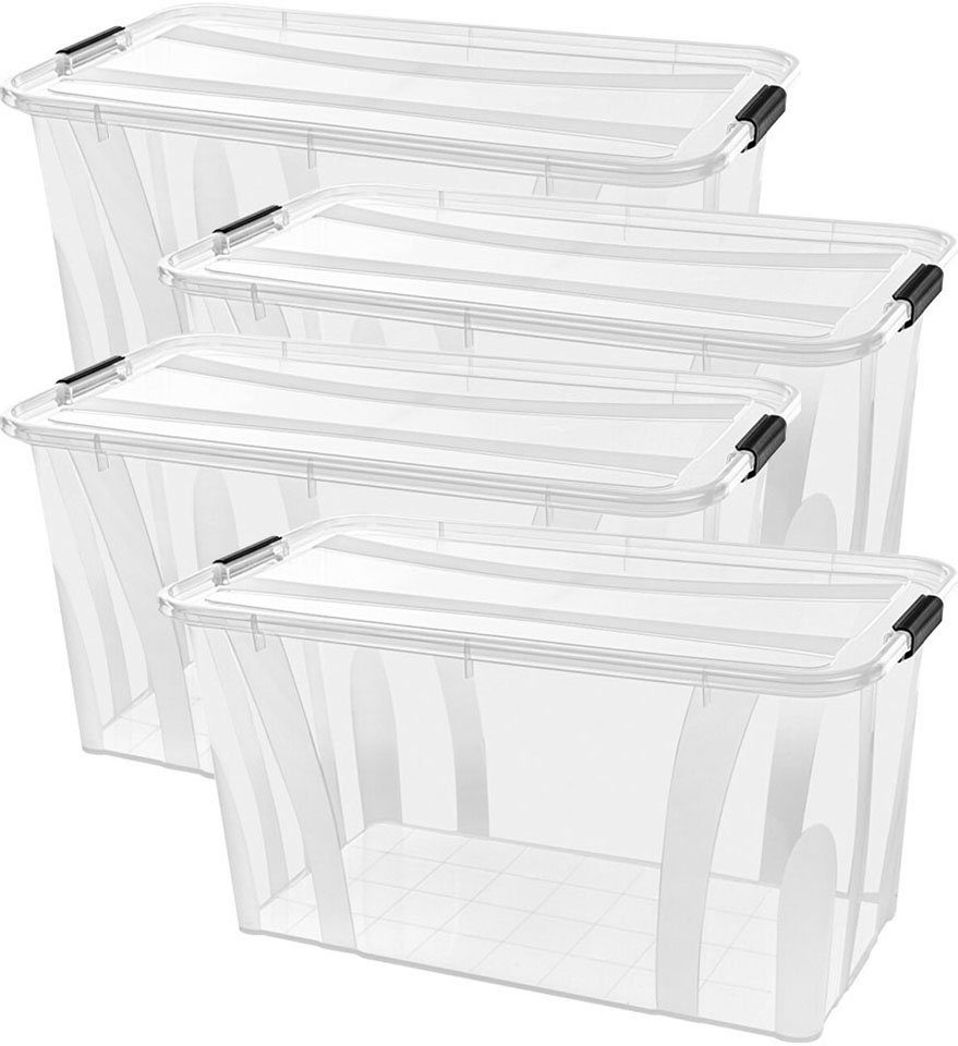 Siena Home Aufbewahrungsbox Anzio (Set, 4 St), Kunststoff, 100% recyclebar