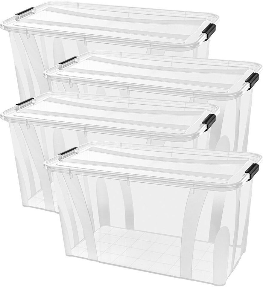 Siena Home Aufbewahrungsbox Anzio (Set, 4 St), Kunststoff, 100% recyclebar günstig online kaufen