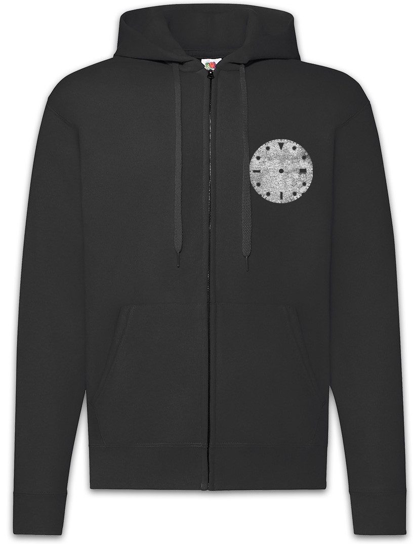 Urban Backwoods Sweatjacke Clock-Face II Zipper Hoodie Uhr Uhrmacher Clockwork Uhren Uhrwerk (1-tlg) Clock Watch Mechaniker