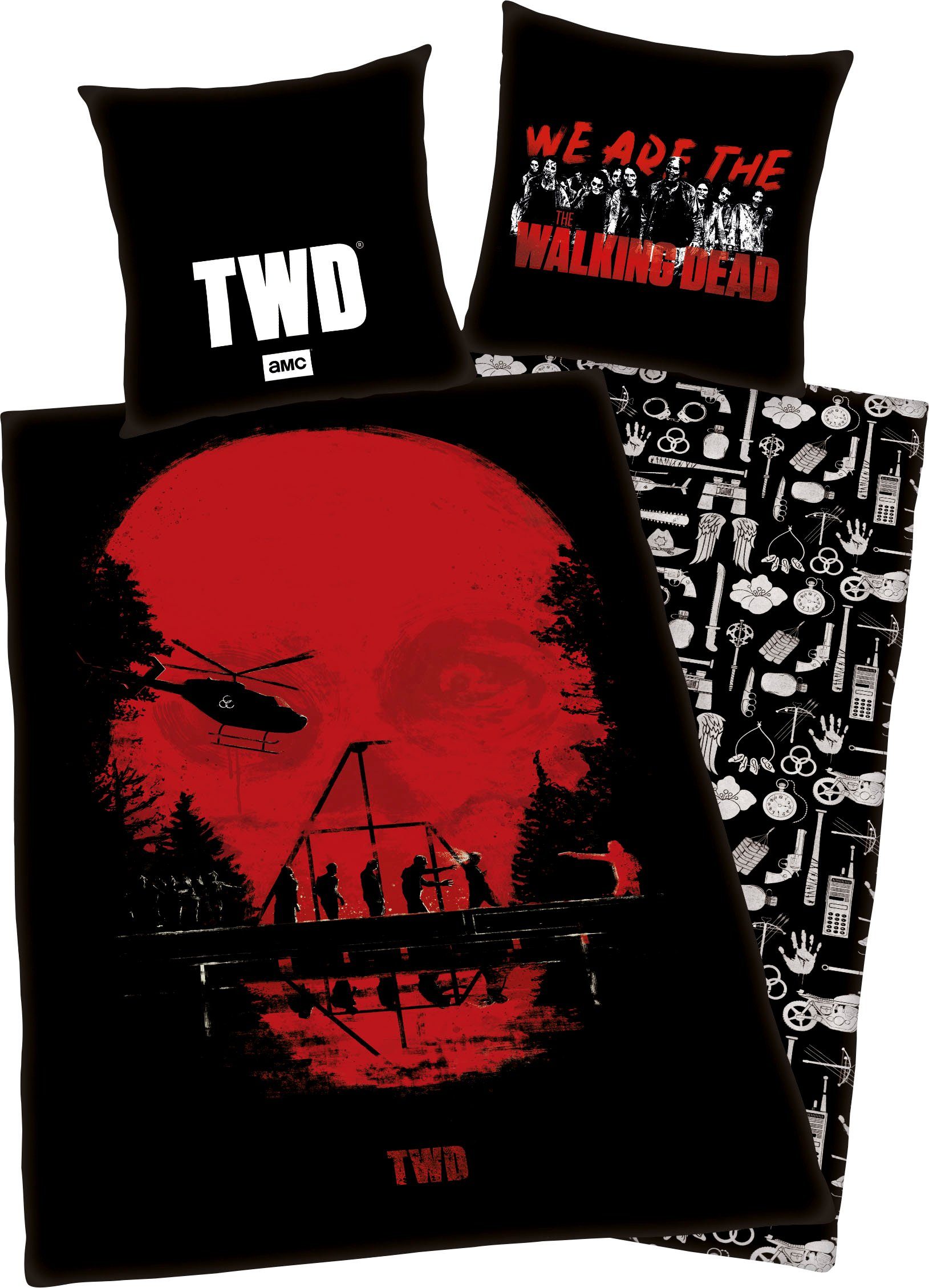 The Walking Dead Wendebettwäsche The Walking Dead, Renforcé, mit "The Walking Dead" Motiv