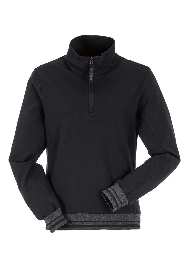 Planam Troyer PLANAM Choice Damen Troyer OUTDOOR Zip-Kragen Schwarz