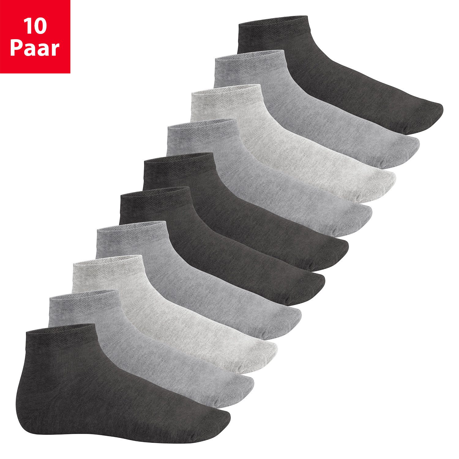 Footstar Kurzsocken EVERYDAY! 10 Paar Quarter Socken Kurzsocken Kurze Baumw günstig online kaufen