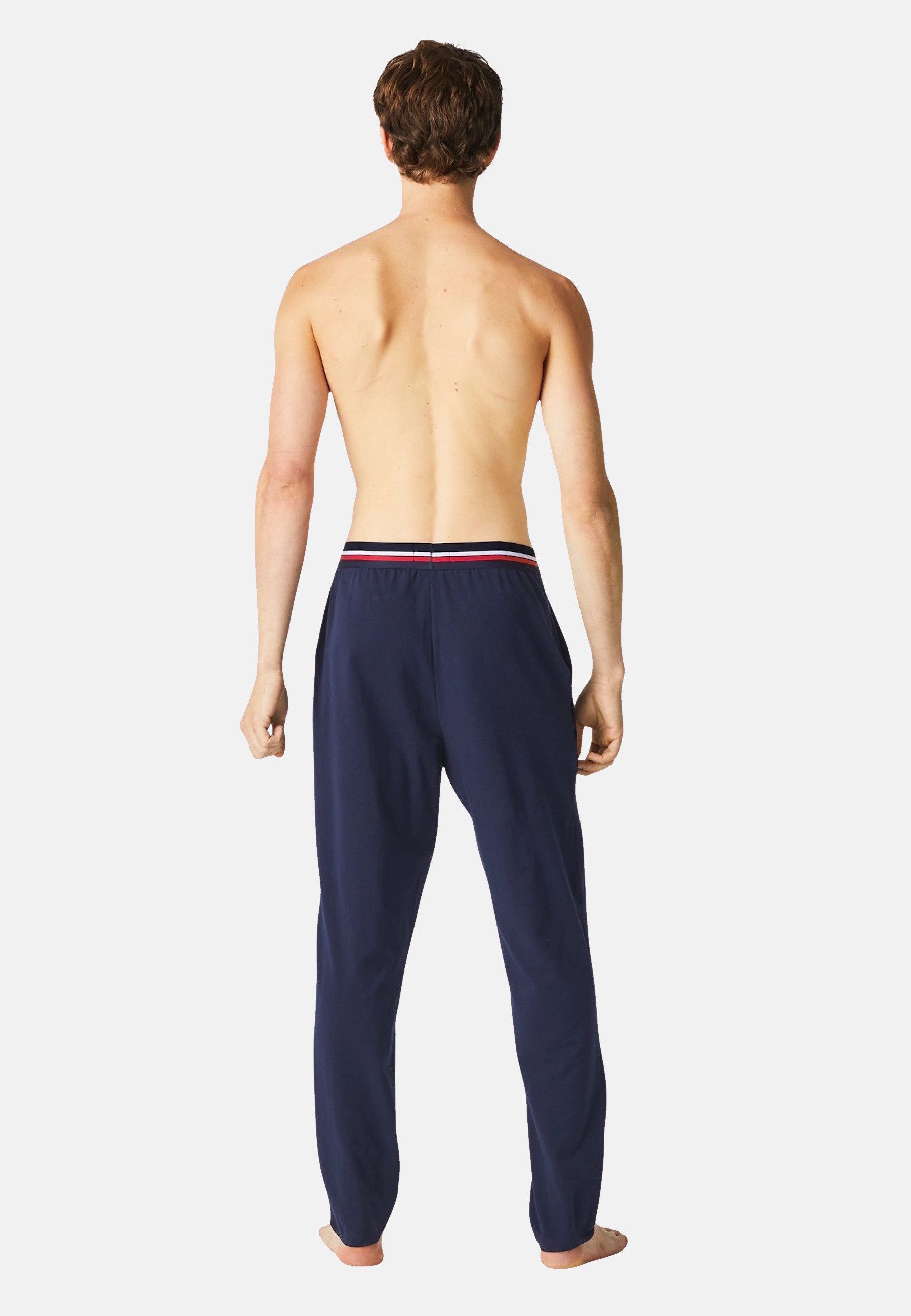 Lacoste Pyjamahose Hose Lounge Pyjama-Hosen in Trikolor aus Jersey (1-tlg)