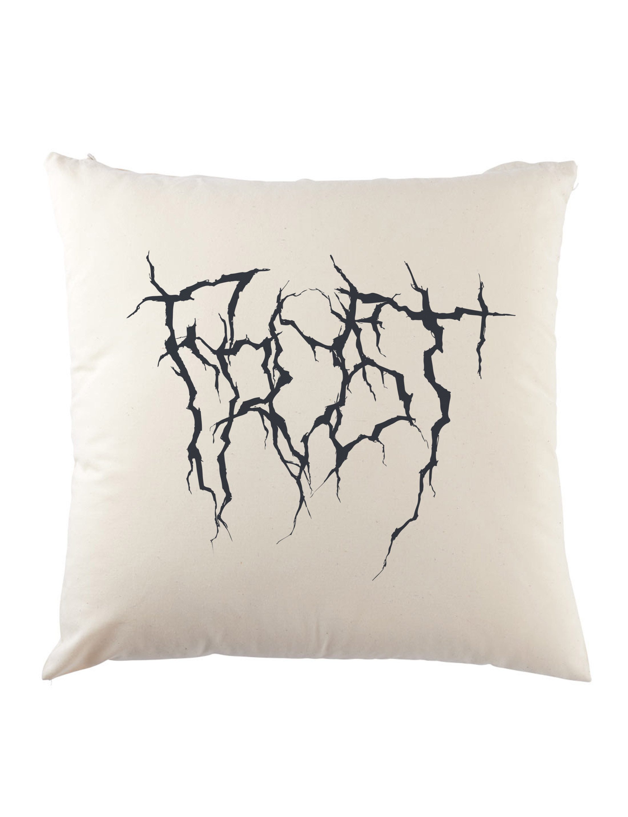 Urban Backwoods Dekokissen Frost Typo Blackmetal II Dekokissen Black Death Norwegian Metal True, Gothic Mystic Dark Norwegen