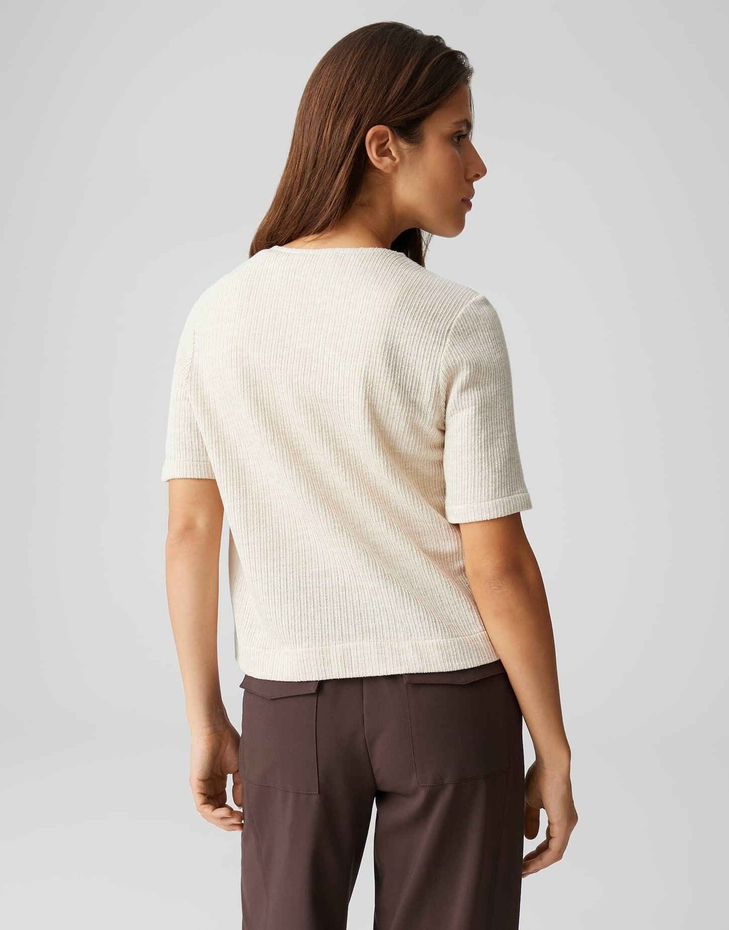 OPUS Shirttop SUDONNA Regular mit dekorativer Schnürung