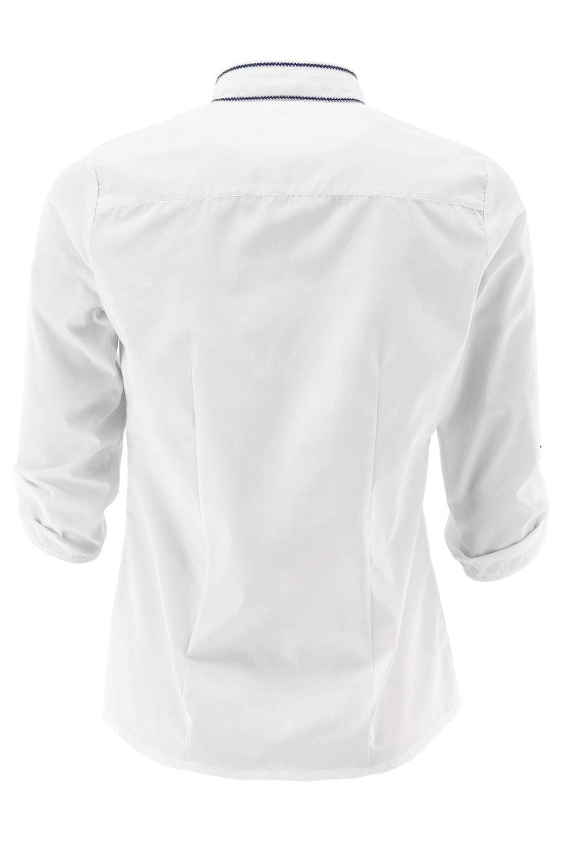 Orbis Textil GmbH & Co. KG Trachtenbluse Trachtenbluse - DANIELA - weiß/kornblau – Bild 3 von 3
