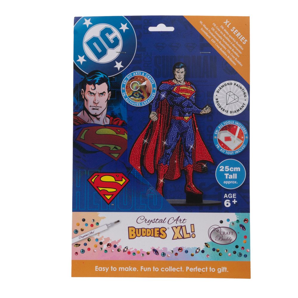 CRAFT Buddy Kreativset Marvel - Crystal Art - Buddies XL - Superman