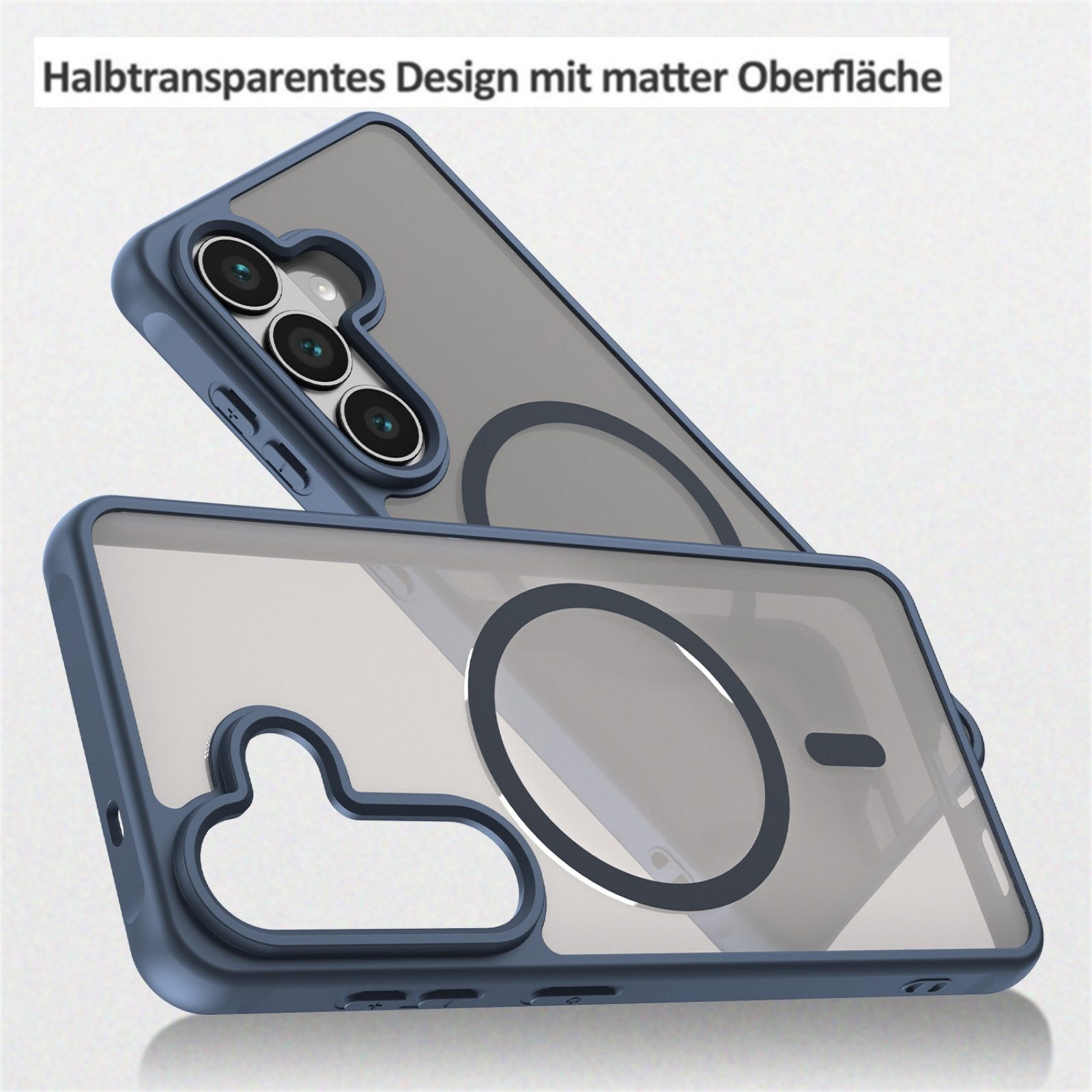 betterfon Handyhülle für Samsung Galaxy Serie Schutzhülle Magnet Case Hülle magnetisch, Magnetisches Laden, mattes Design, kratzfest & stoßfest verarbeitet – Bild 5 von 5