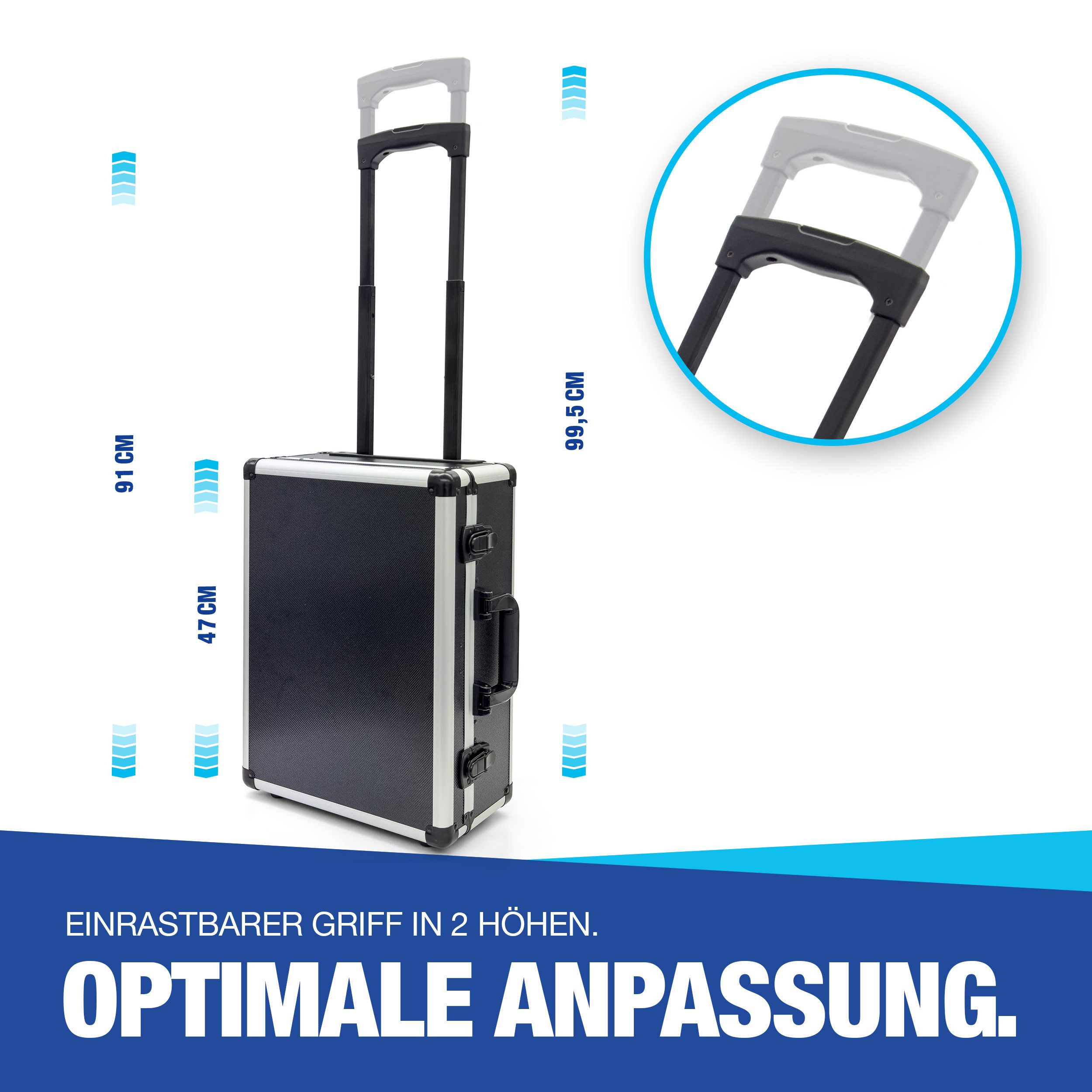 NTG Nutzfahrzeug Technik GmbH Tool Case Tool Trolley filled with 205 tools With wheels Tool Set