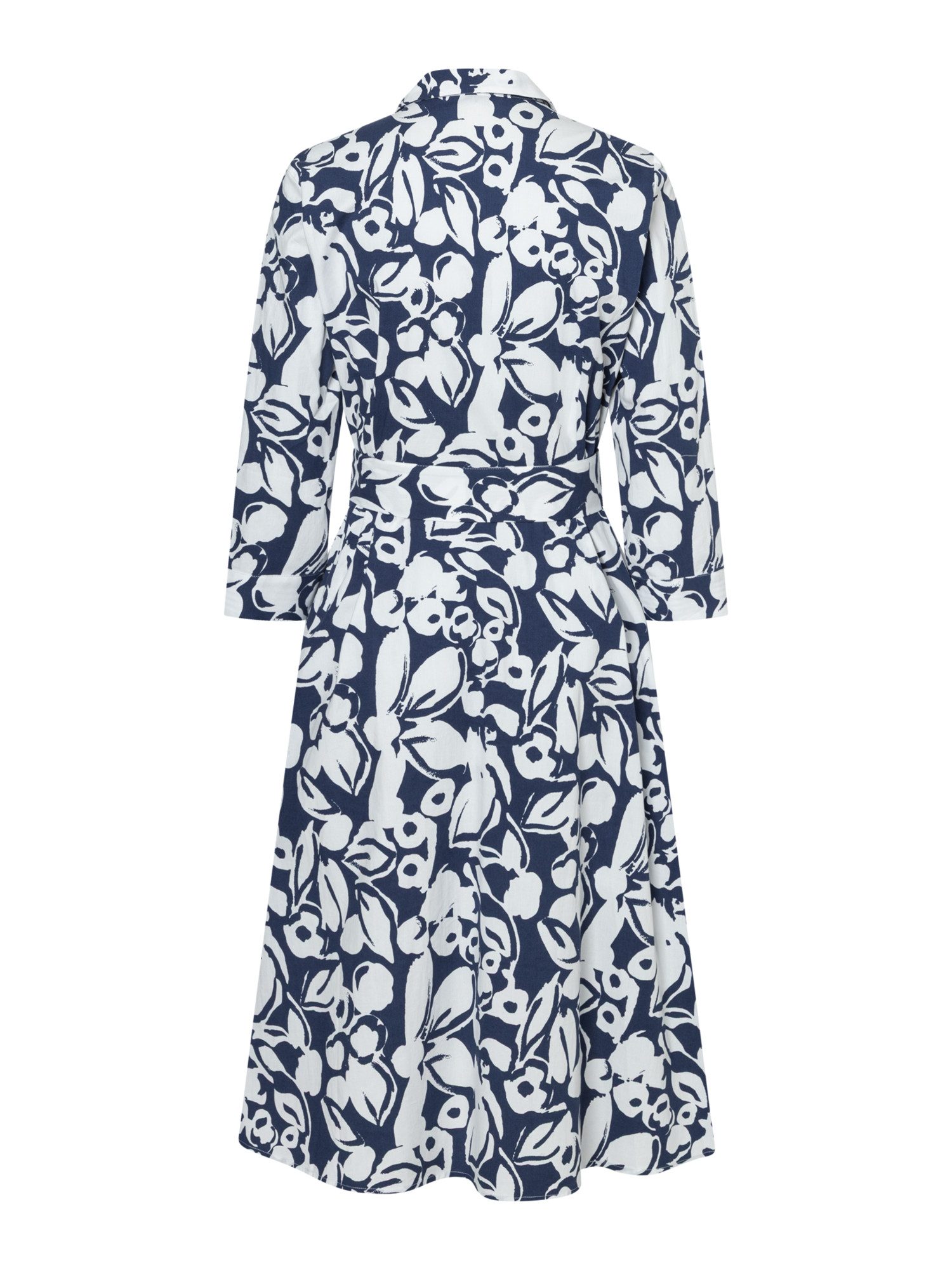 MORE&MORE Blusenkleid sommerliches 3/4 Arm-Kleid, Flowerprint