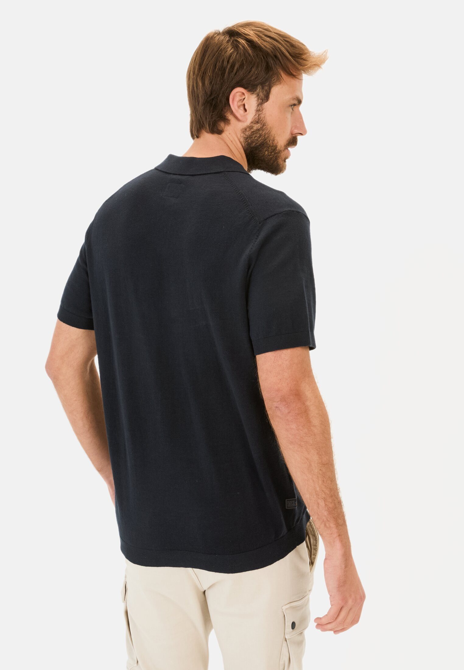 camel active Poloshirt aus Baumwoll-Leinen-Mix Shirts_Poloshirt günstig online kaufen
