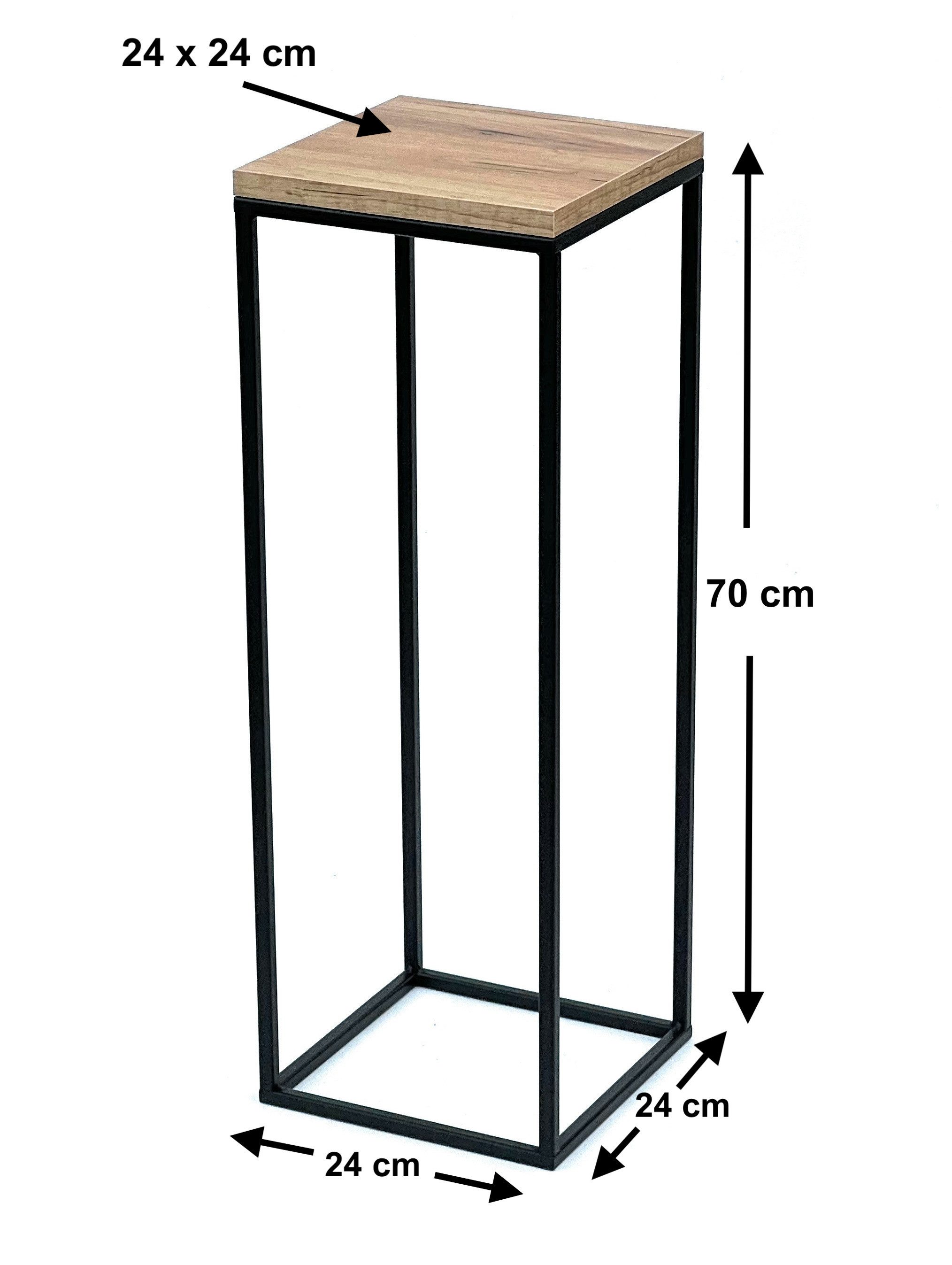 DanDiBo Blumenständer Blumenhocker Metall Holz Schwarz günstig online kaufen