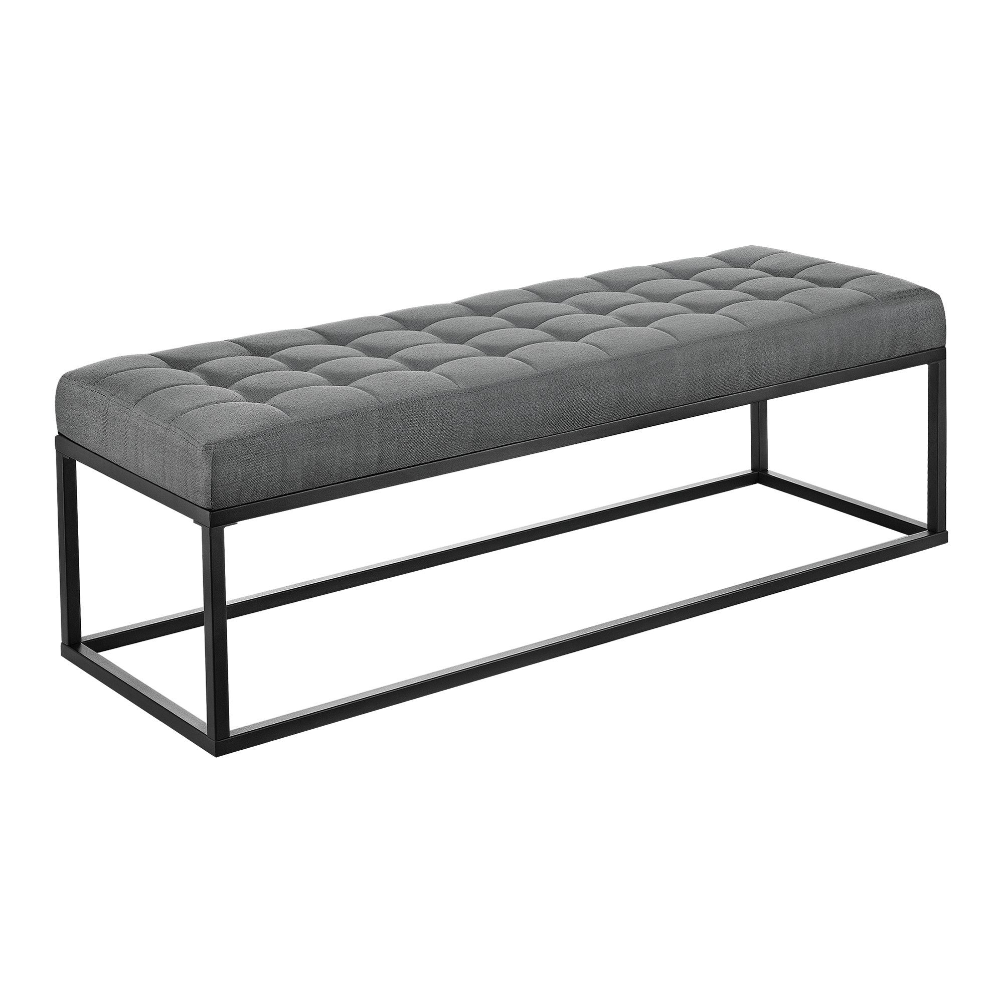 pro.tec Polsterbank, »Salta« Sitzbank Metall 120 x 40 x 38 cm Grau