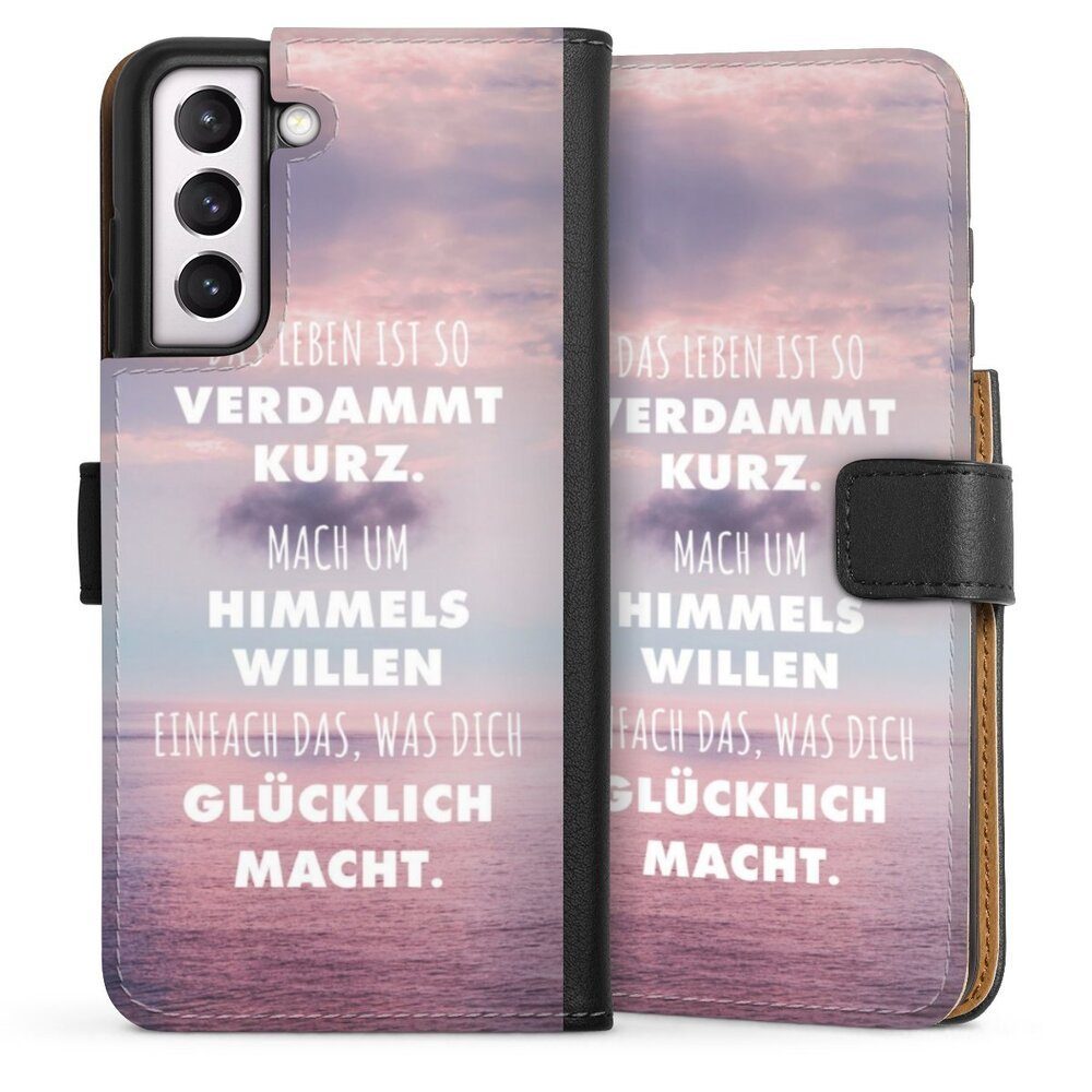DeinDesign Handyhülle Glück Spruch Statement Das Leben Ist So Verdammt