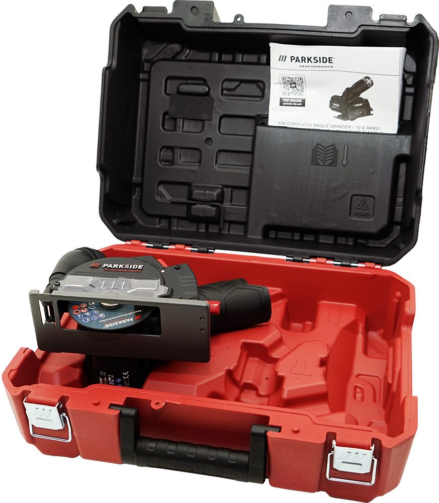 PARKSIDE PERFORMANCE® Akku-Winkelschleifer 12V Akku Winkelschleifer PPWSA 12 (ohne Akku), max. 20000 U/min