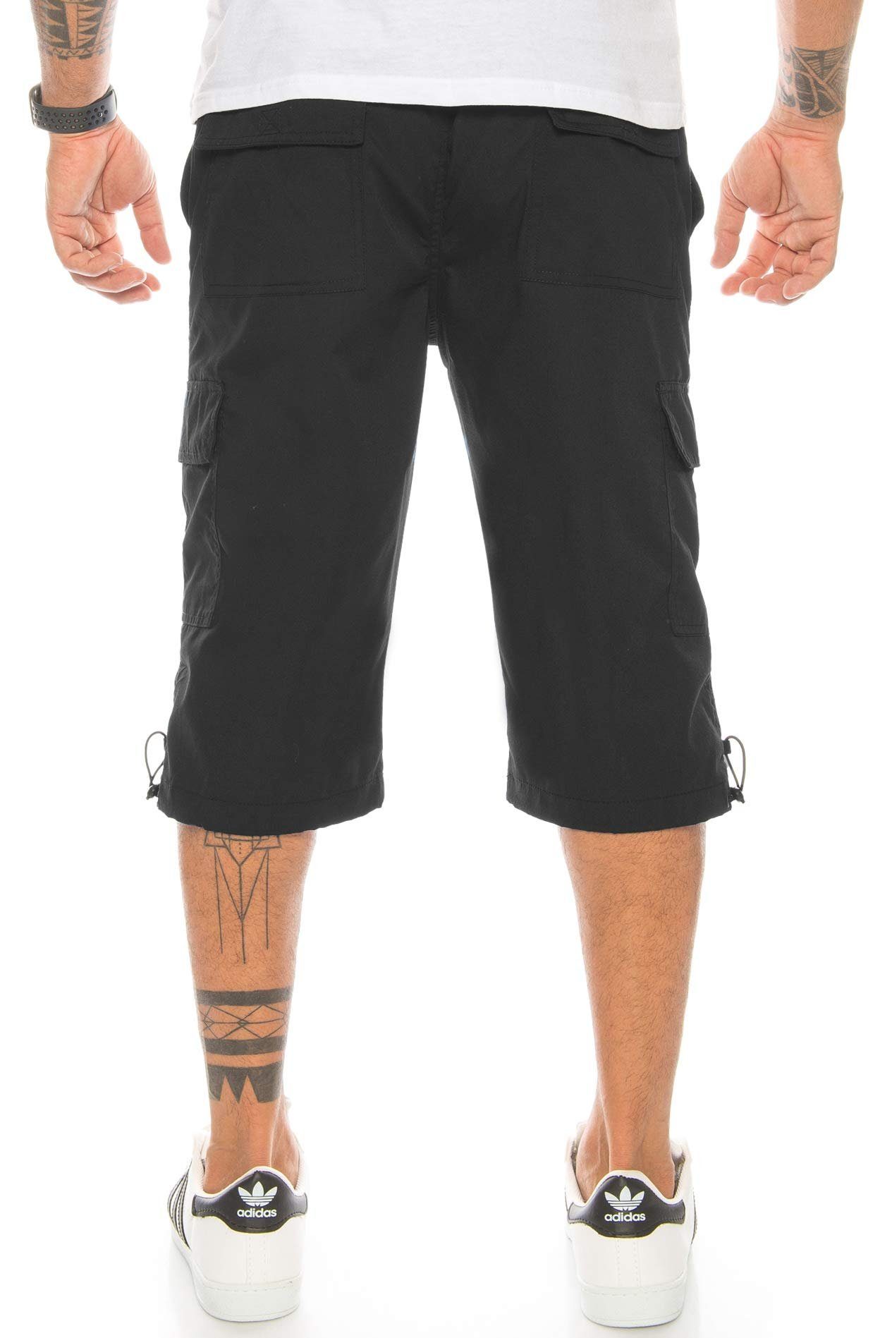 Kendindza Collection Cargoshorts Bermuda Shorts Herren Kurze Hose Herren 3/4 Hose Cargo Shorts Kurze Hose Herren Cargoshorts Herren Sommer Stretch Gummibund