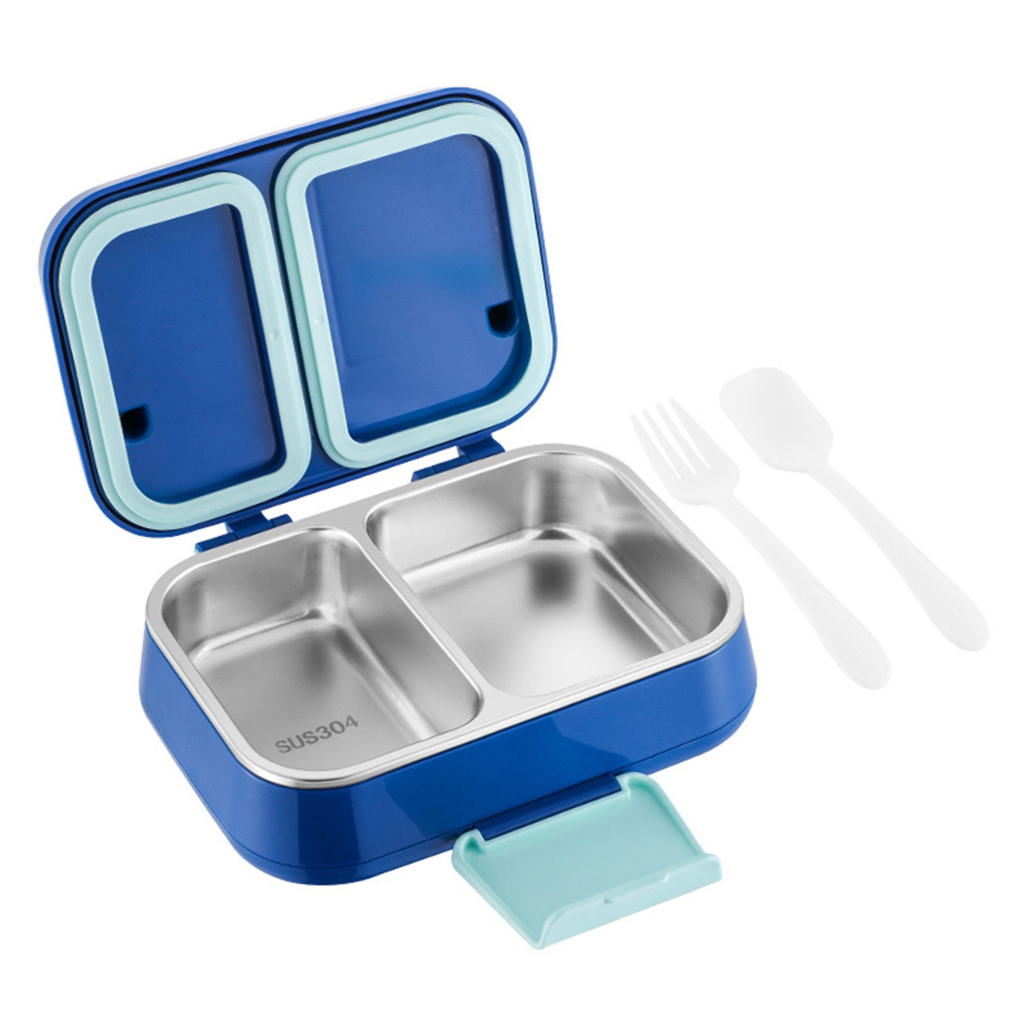 Luckice Lunchbox Brotdose, Lunchbox, Essensbox, Frühstücksdose, (1-tlg., Bestehend aus Behälter und Deckel, Auslaufsicher), Kinder Brotdose, Mit Fächern / Unterteilt , BPA-frei