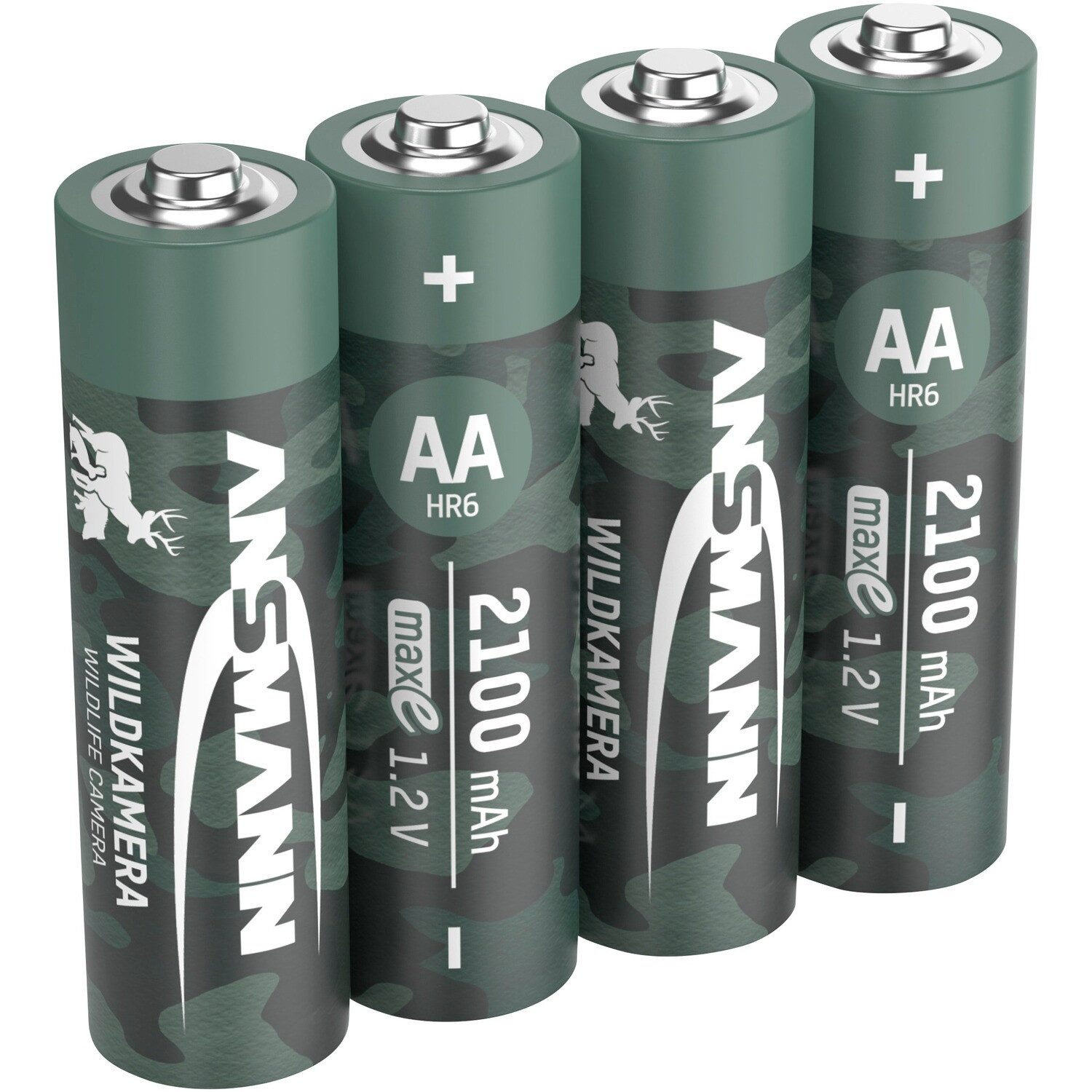 ANSMANN AG Akku NiMH 2100 - 4 Stück ideal für Wildkameras Akku