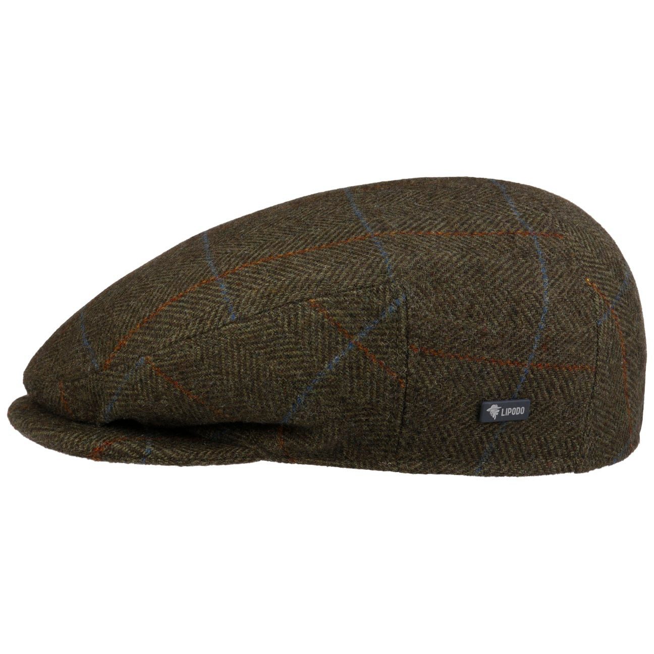 Lipodo Flat Cap (1-St) Schirmmütze mit Schirm, Made in Italy