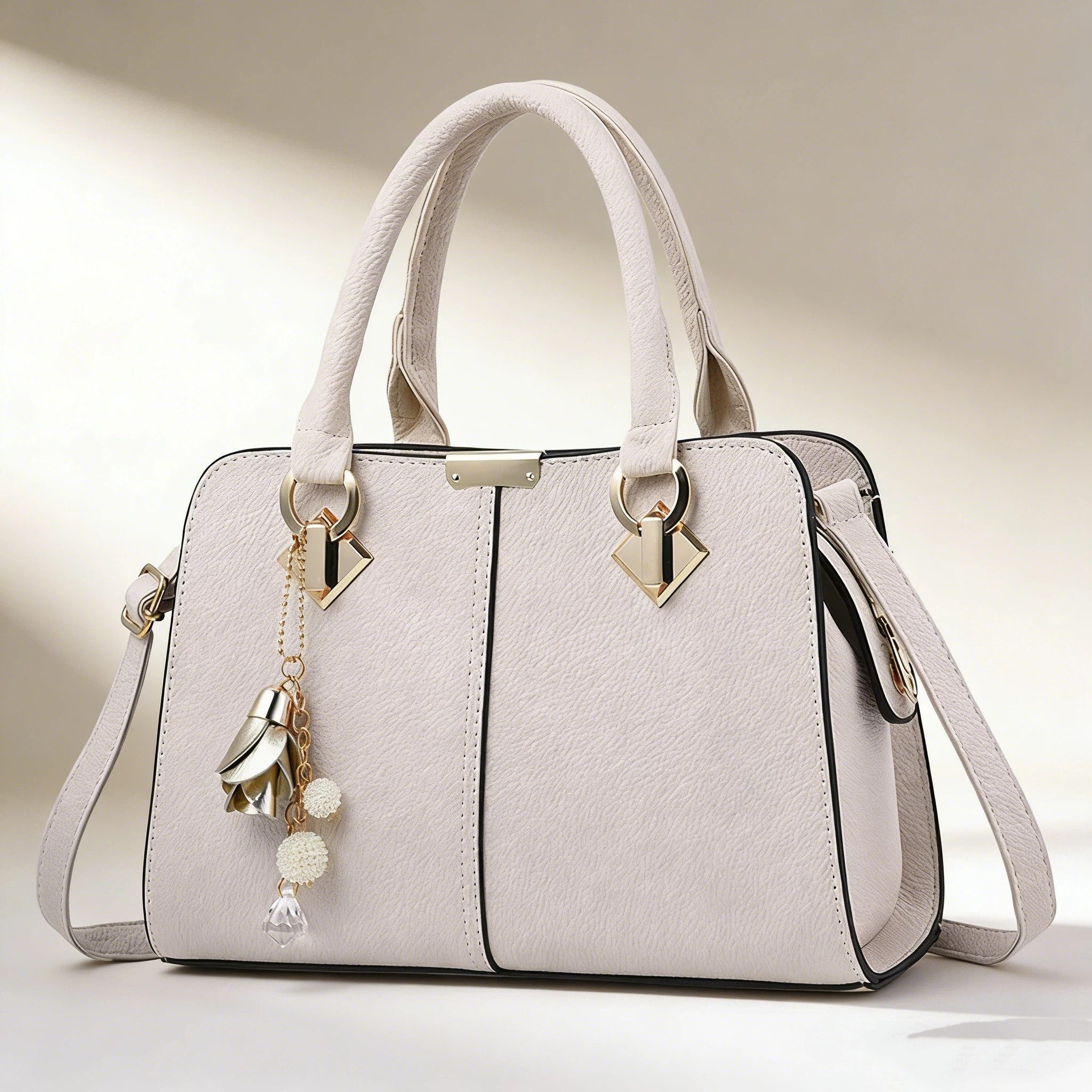 OKWISH Henkeltasche Damen Handtasche Umhängetasche Frauen Schulterbeute Freizeittasche (Arbeitstasche Messenger-Tasche Top Griff mit Schultergurt, 1-tlg., Kunstleder, Unitasche, Bürotasche, 28x19x13 cm), für Frau Frauen Jungen Arbeit Business Schule Büro usw