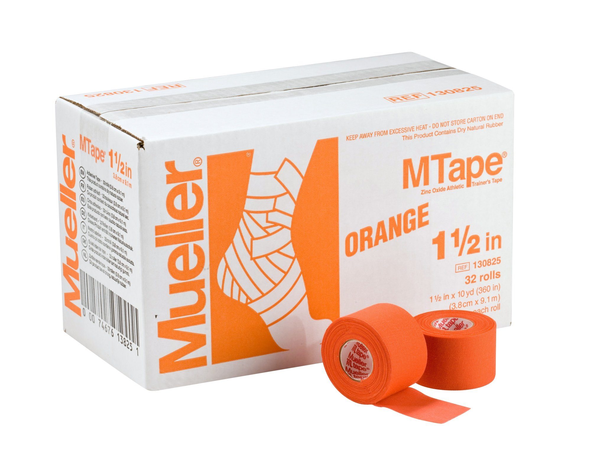 Mueller Sports Medicine Kinesiologie-Tape M-Tape 32-er Vorteilskarton 3,8cm x 9,1m, 12 Farben