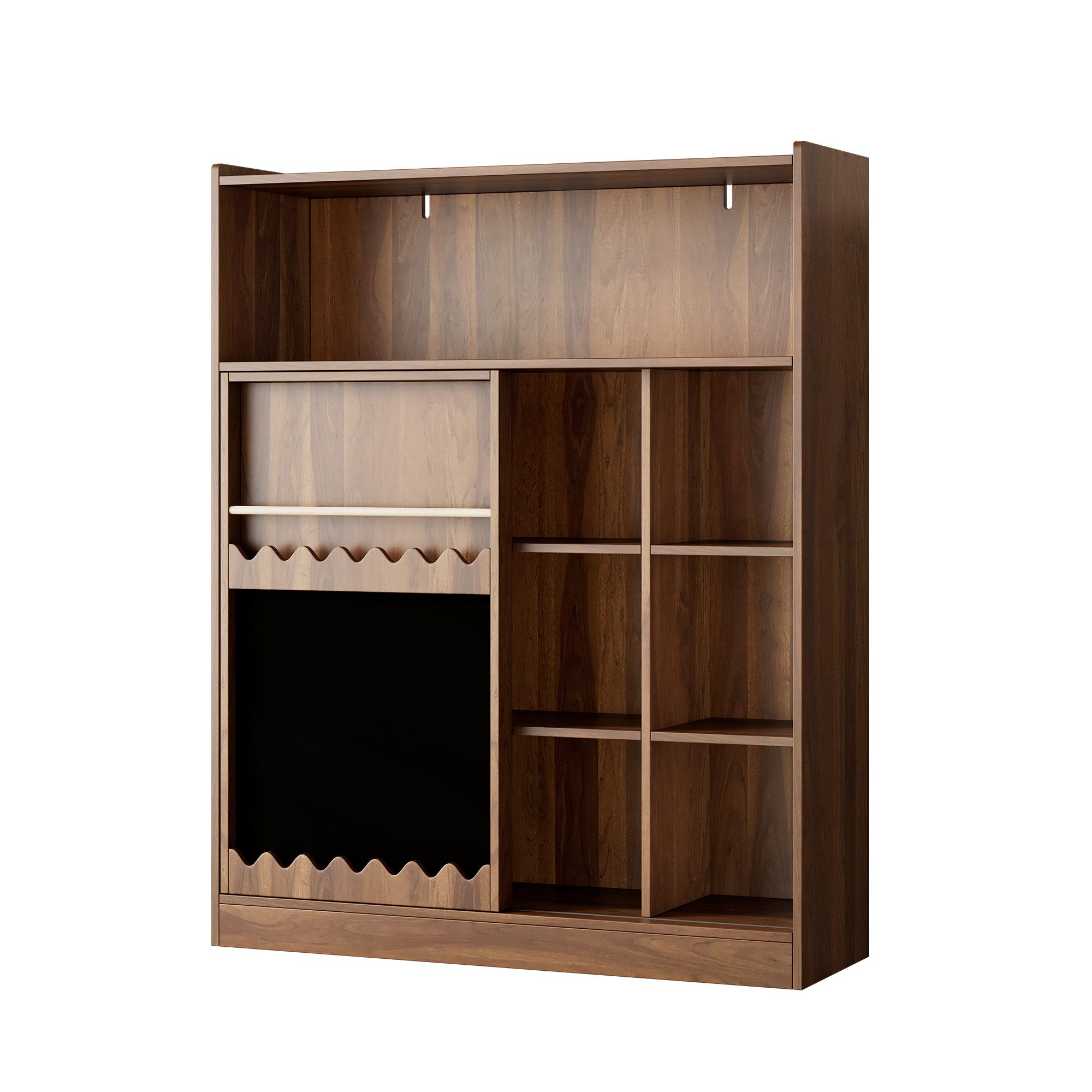 FANNOU Bücherregal Kinderregal, Bilderbuchregal mit Stauraum, Kinderschrank & Kinderbuchregal, Holzmöbel für Kinderzimmer
