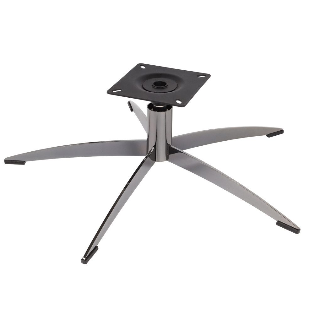 Prima-Online Stuhl Metall Stuhlgestell Schwarz Matt Stabil Basis für Drehstuhl 70x20cm