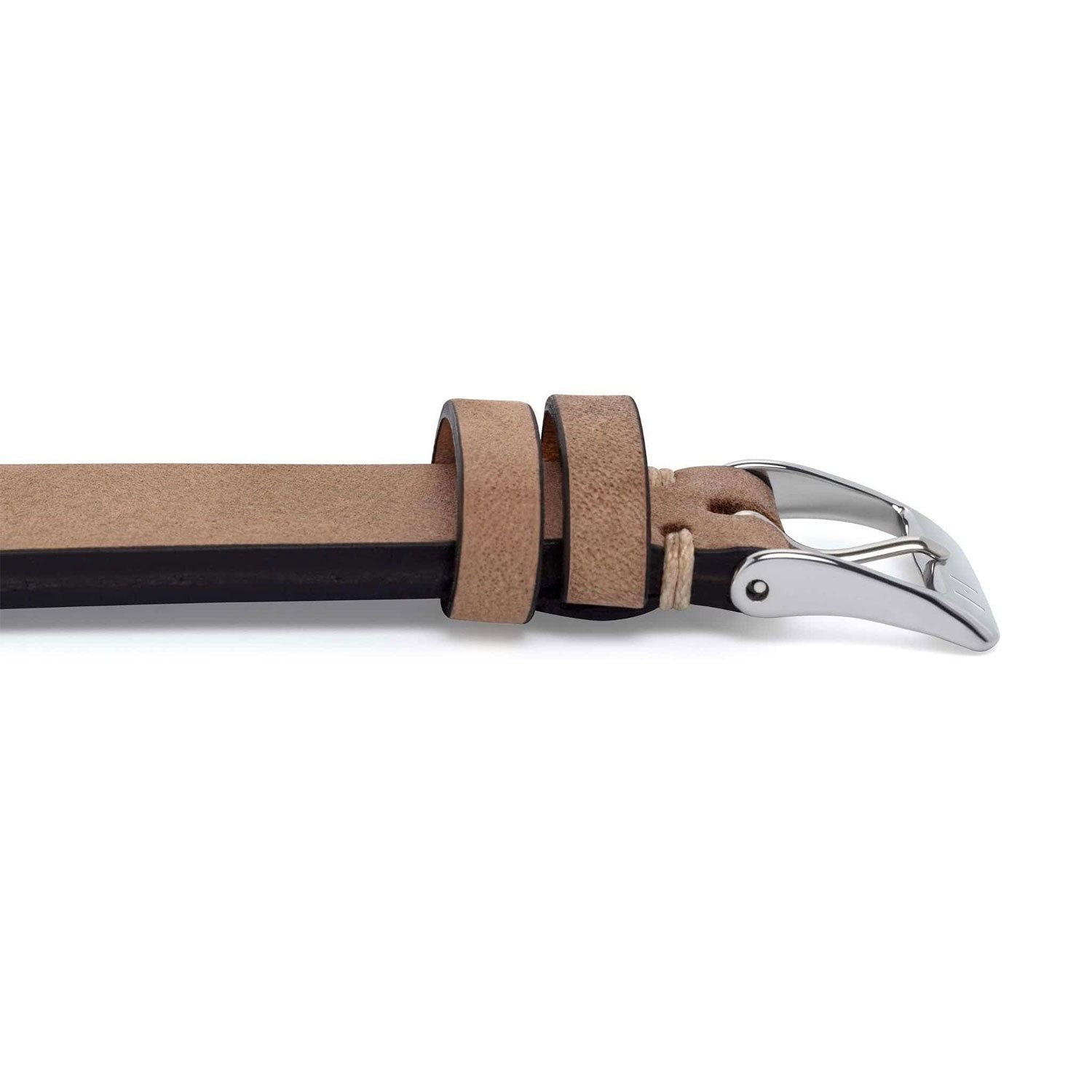 Selva Technik Uhrenarmband Uhrenarmband UHLENHORST (Vegetabiles Vintage Leder), silberne Schließe