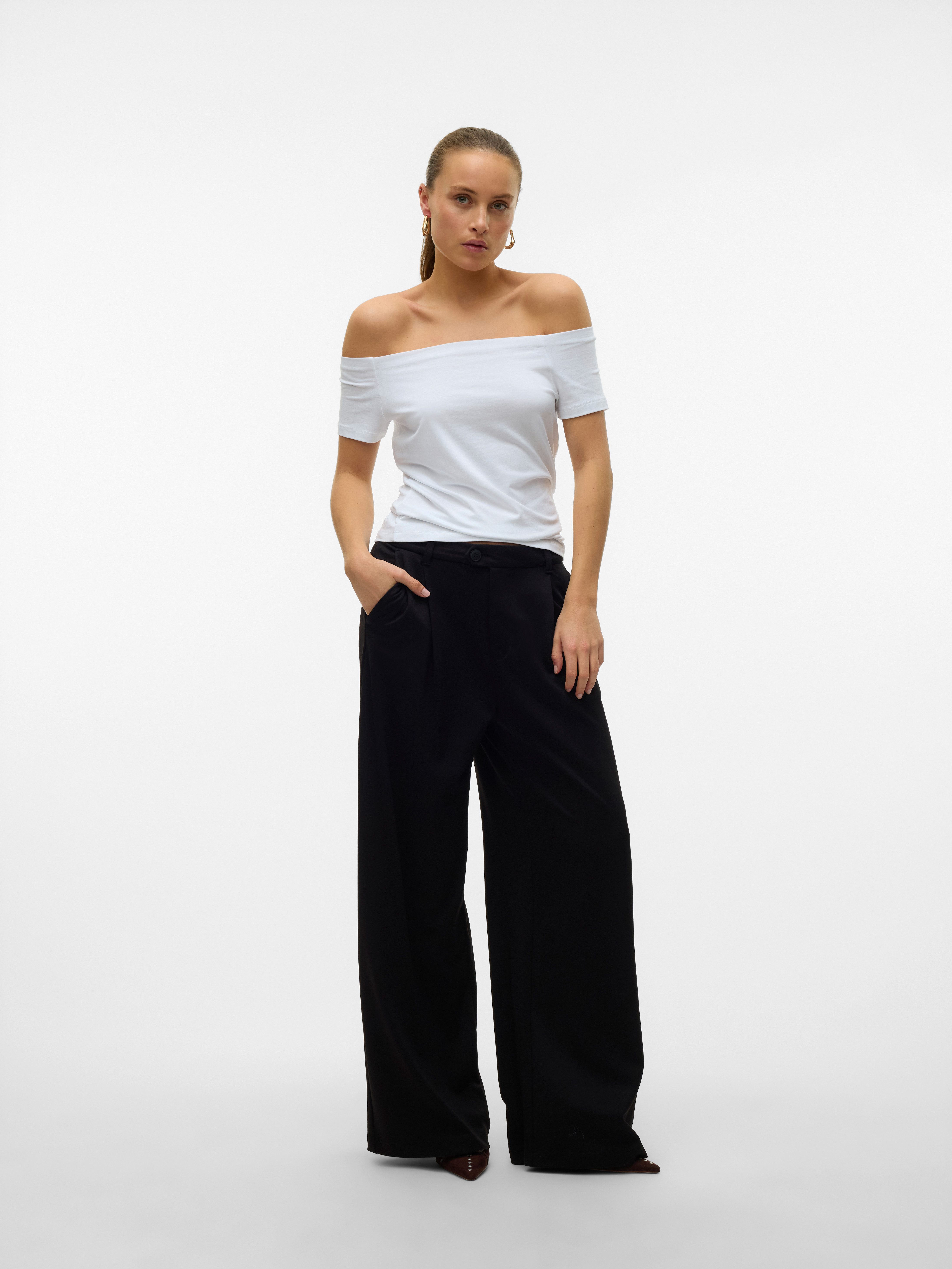 Vero Moda Kurzarmshirt VMPANDA OFF-SHOULDER TOP JRS GA NOOS – Bild 5 von 5