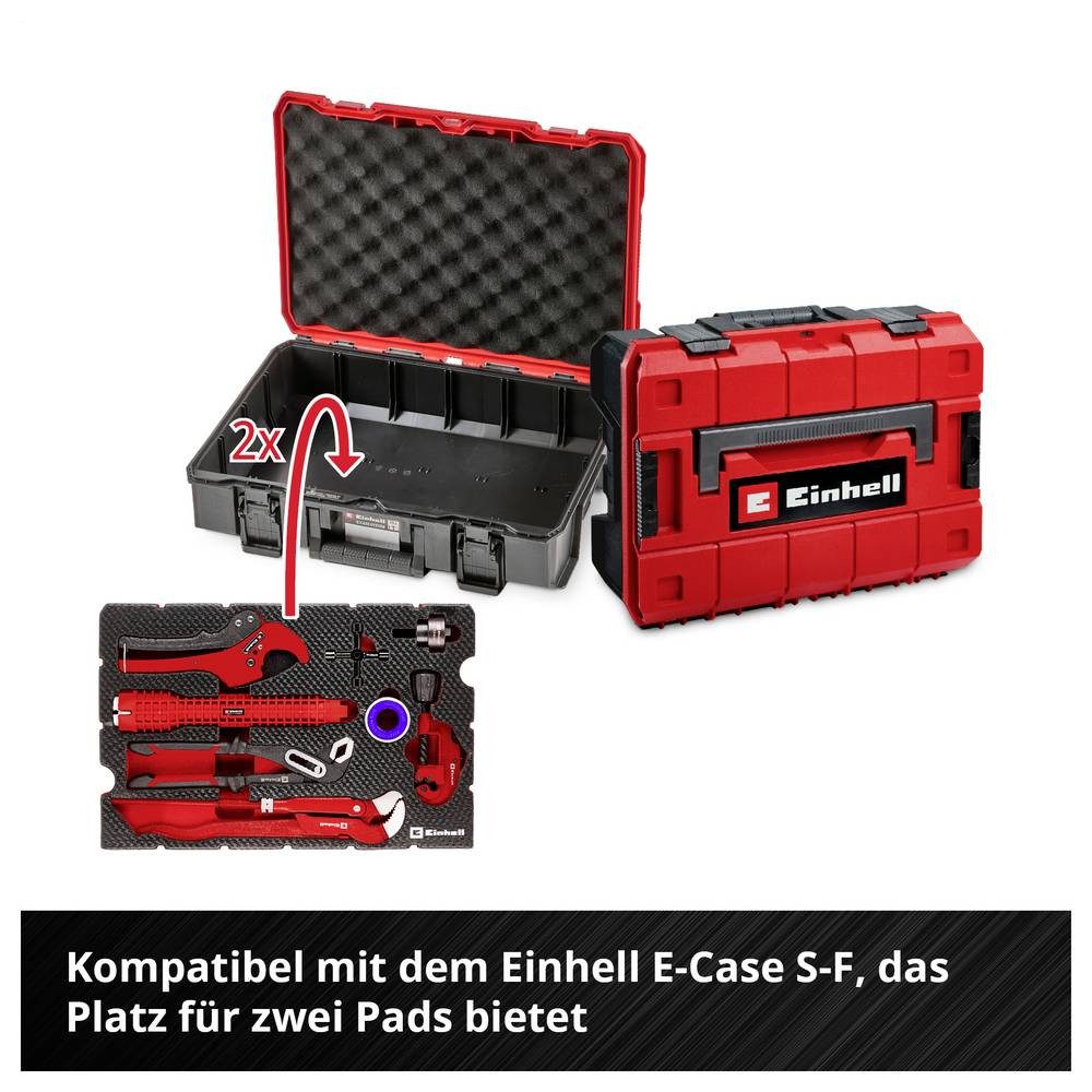 Einhell Werkzeugkoffer Klempner-Set 8-tlg. Einleger Pad 370527 Einlage 8teilig