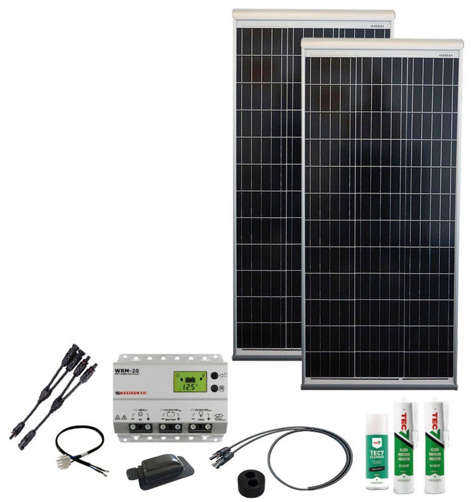 Phaesun Solaranlage Caravan Kit, Base Camp Aero MPPT WRM20 240 W, 120 W, Monokristallin, (Komplett-Set) | Solaranlagen