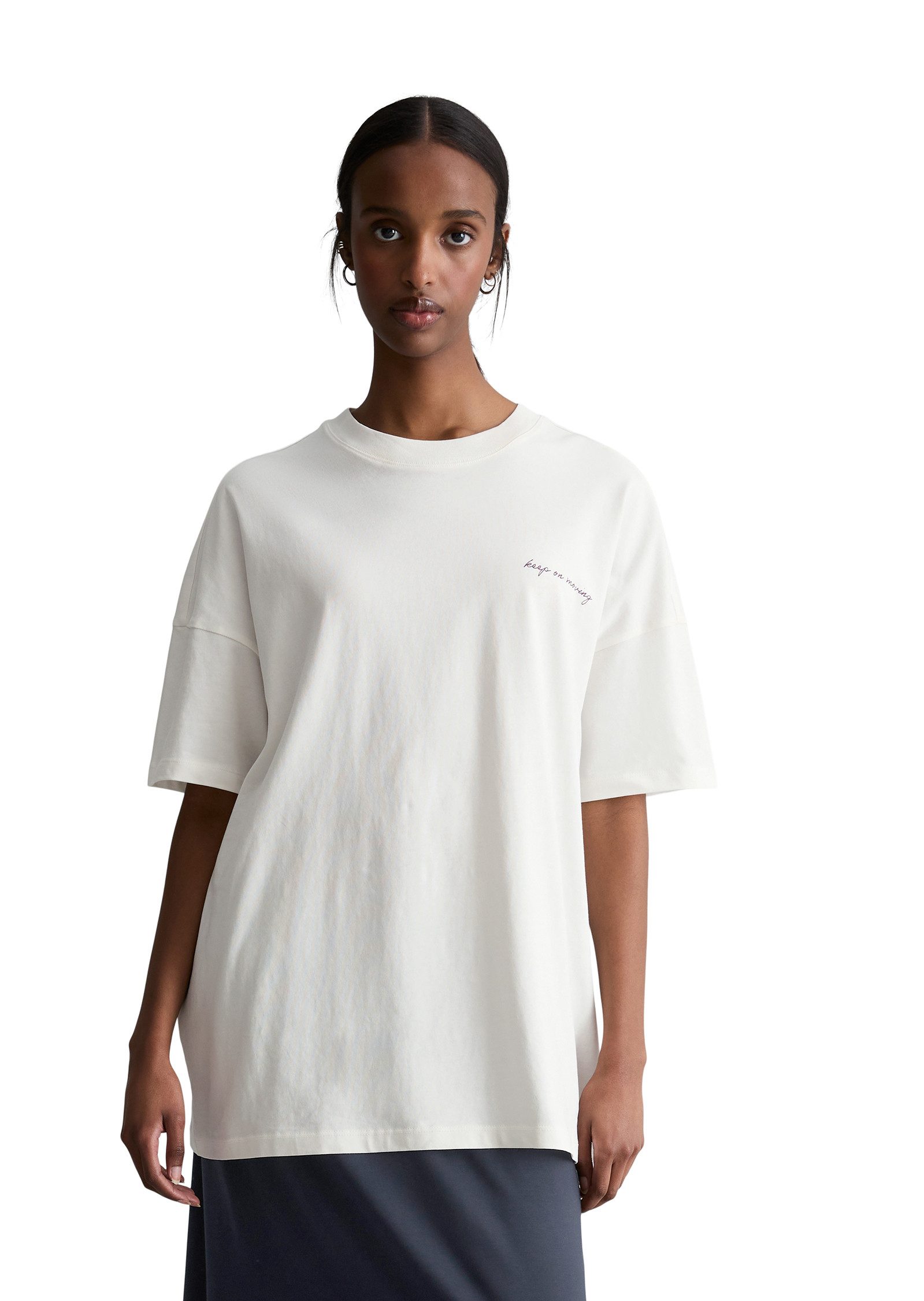 Marc O'Polo DENIM T-Shirt oversized aus Heavy Jersey, großer Rückenprint. Reduzierter Preis € 29,87. Unverbindliche Preisempfehlung € 49,95