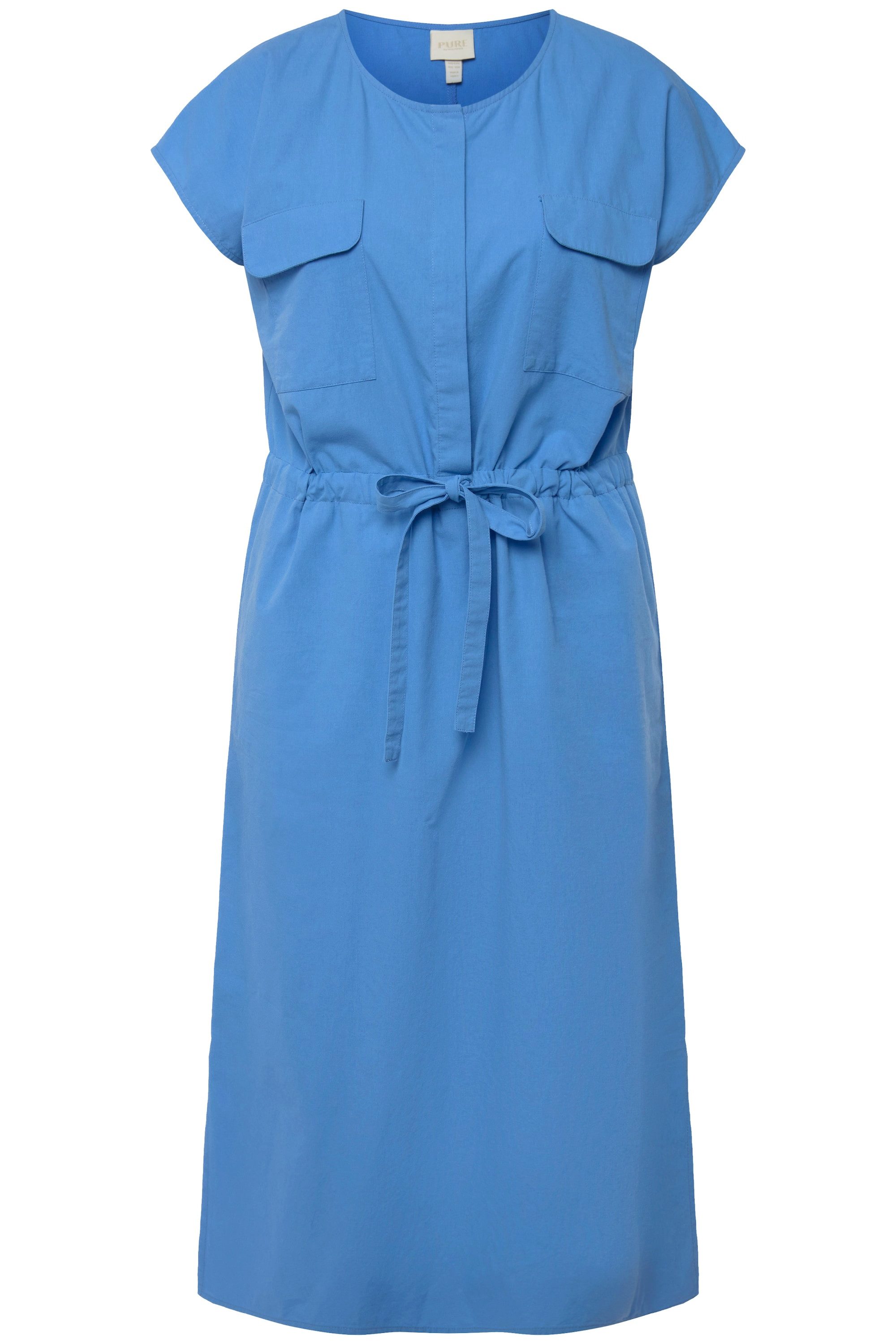 Ulla Popken Midikleid Midikleid Rundhals ärmellos günstig online kaufen