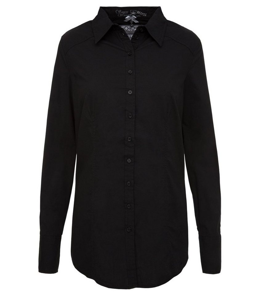 SOCCX Rüschenbluse mit formgebenden Abnähern SOCCX Rüschenbluse mit formgebenden Abnähern