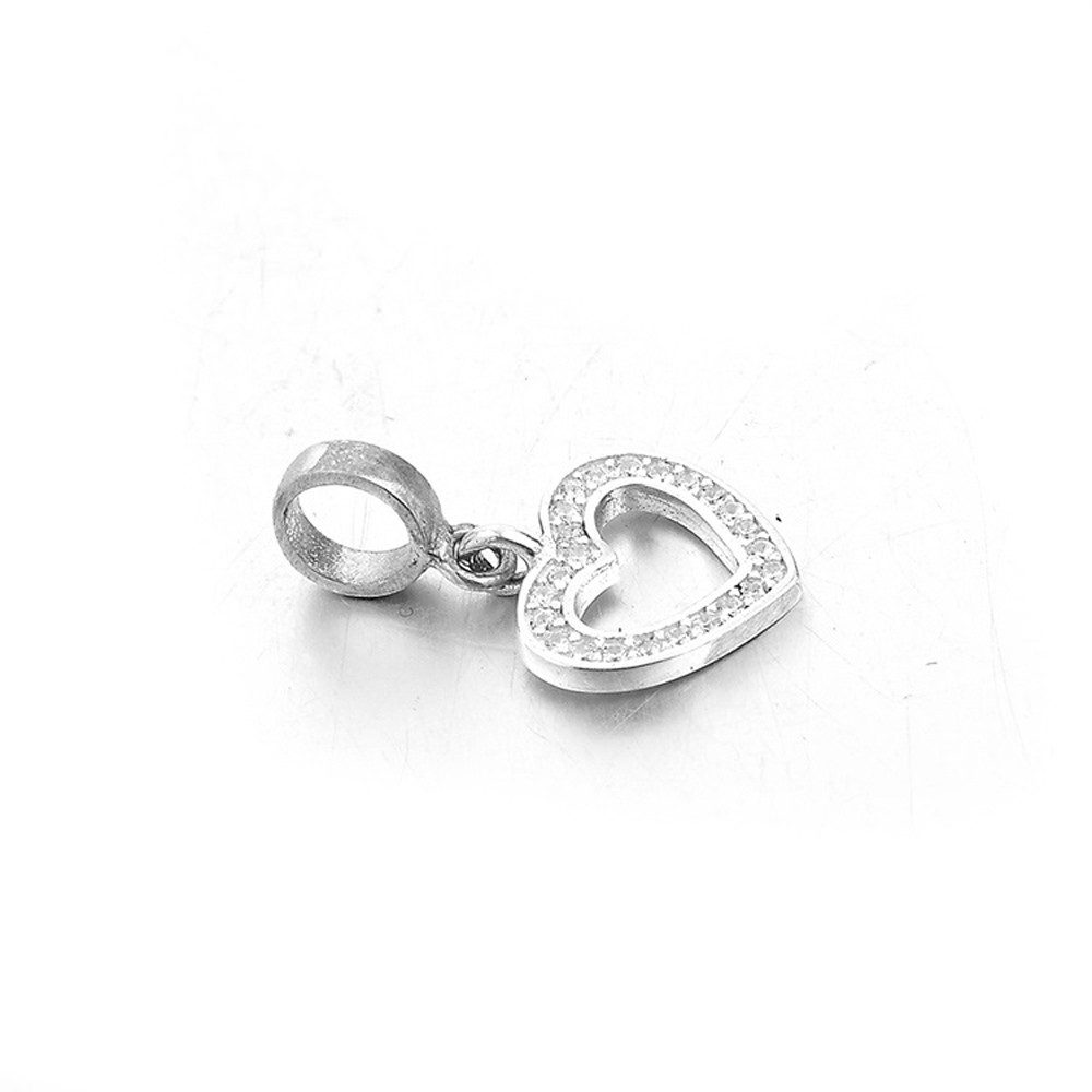 PANDACHARMS Bead Herz mit Steinen Anhänger für Charm Armband, 925er Silber, günstig online kaufen