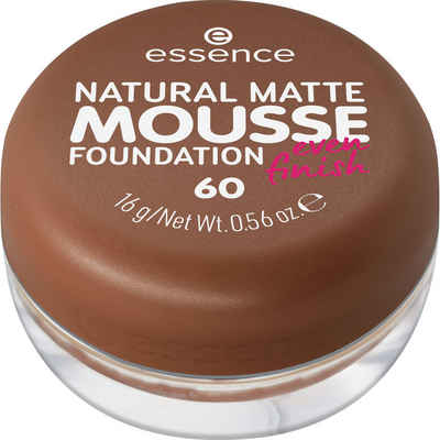 Essence Foundation NATURAL MATTE MOUSSE FOUNDATION, 3er Pack
