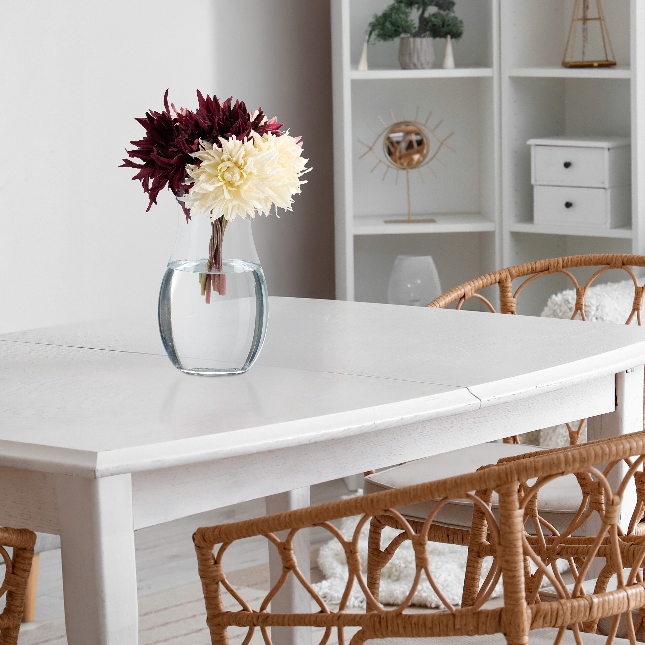 relaxdays Tischvase Blumenvase aus Glas günstig online kaufen