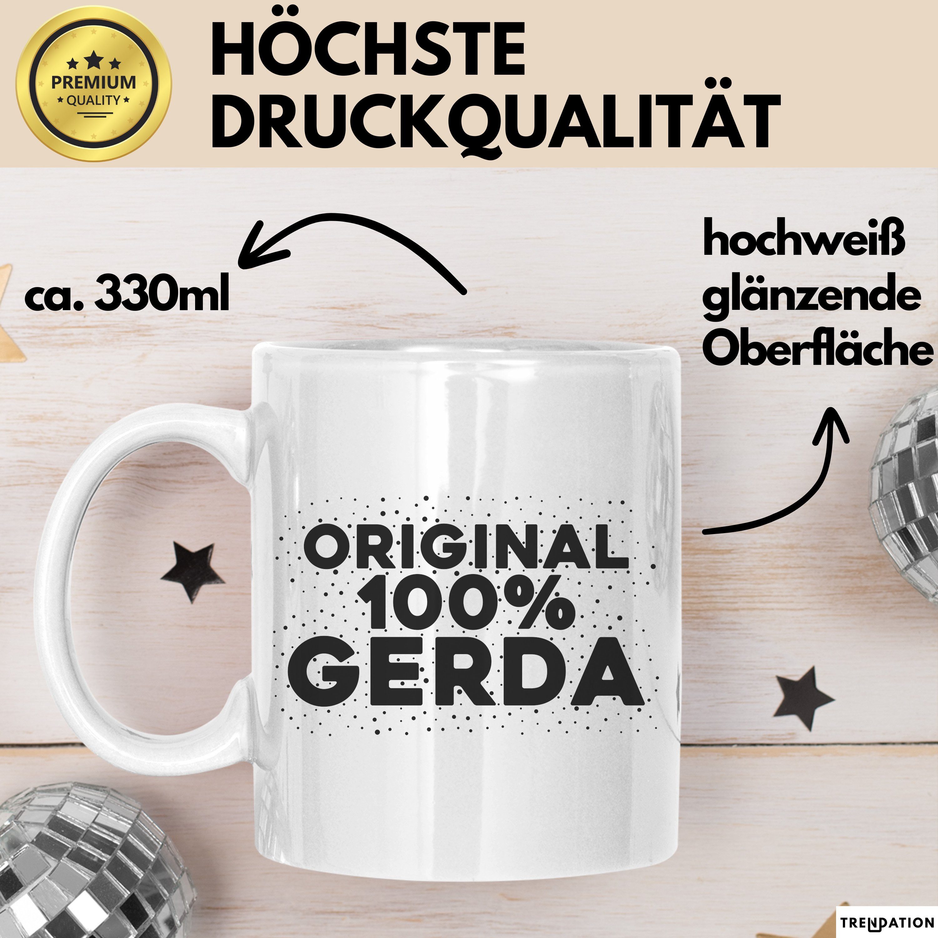 Trendation Tasse Gerda Tasse Original 100% Gerda Geschenk, Keramik