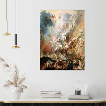 Posterlounge Poster Peter Paul Rubens, Der Höllensturz der Verdammten, Malerei
