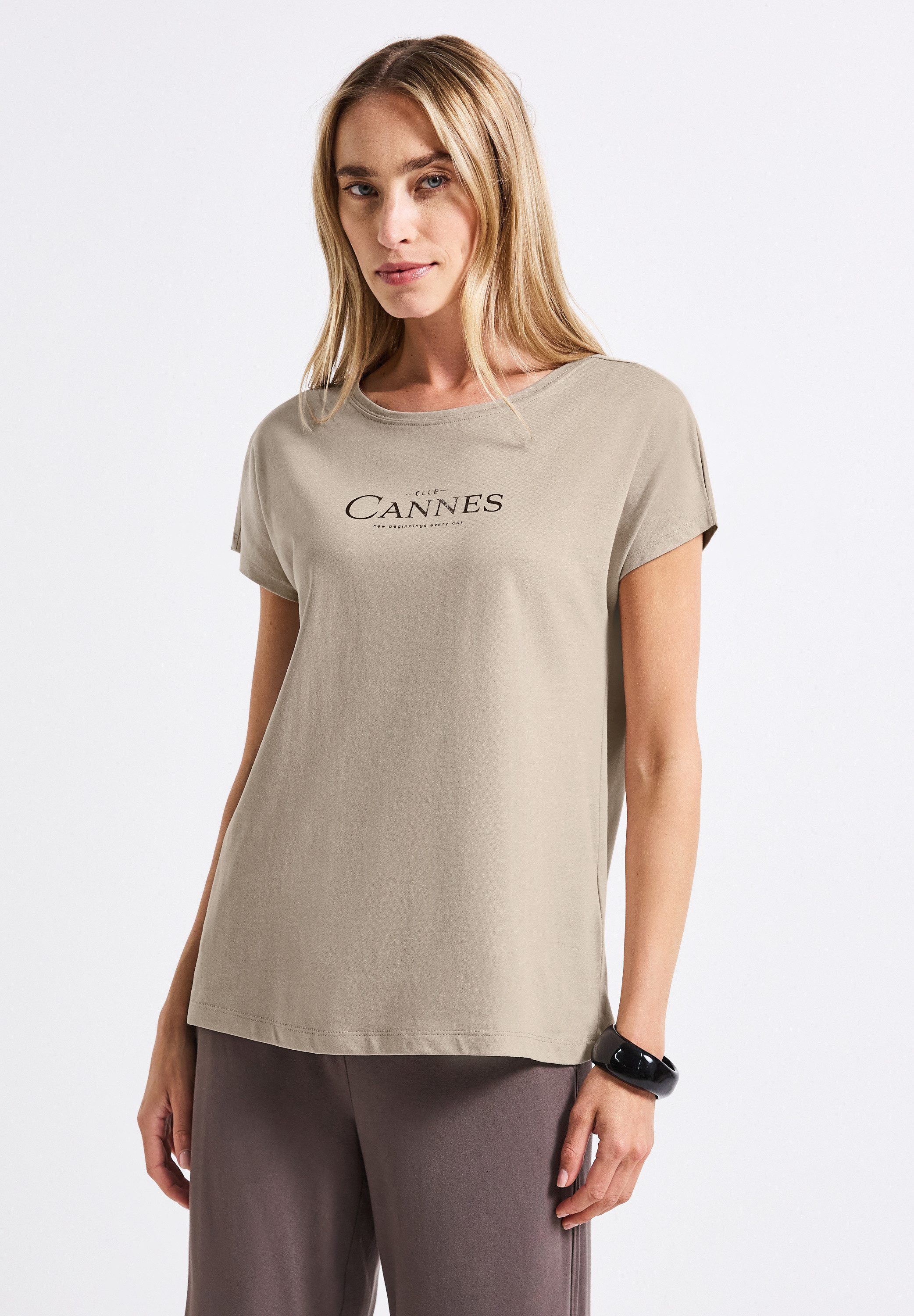 STREET ONE T-Shirt im soften Baumwoll-Mix günstig online kaufen