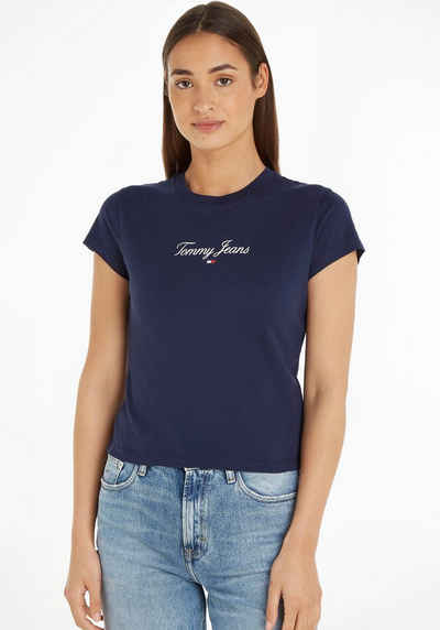 Tommy Jeans T-Shirt TJW BBY ESSENTIAL LOGO 1 SS mit Tommy Jeans Labeldruck